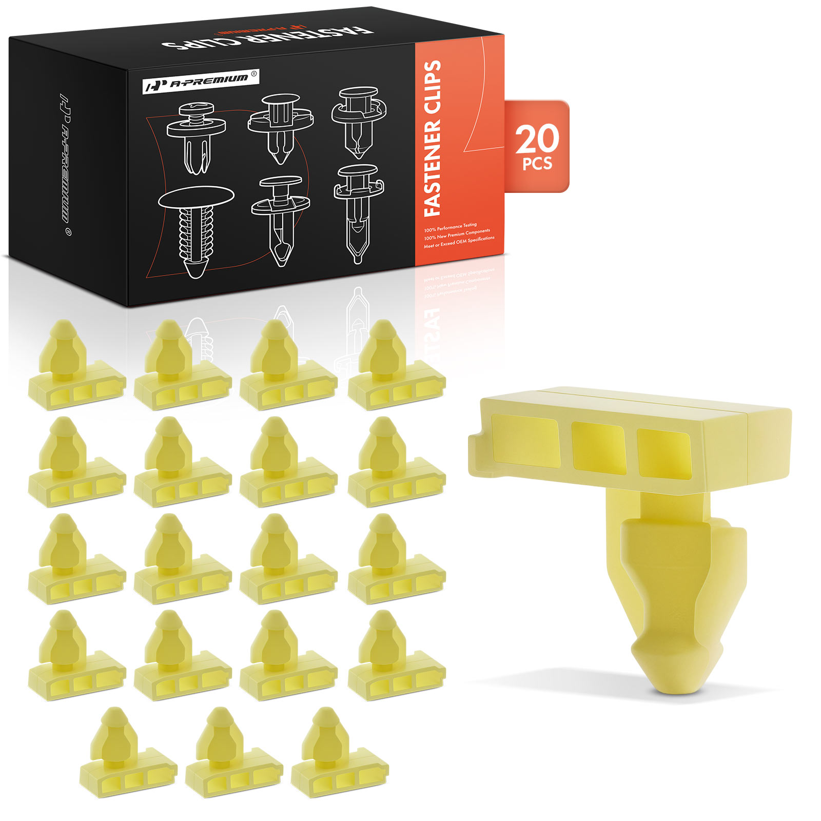 APRCF1964 20 Pcs 8mm x 17mm Wheel Well Opening Moulding Clip