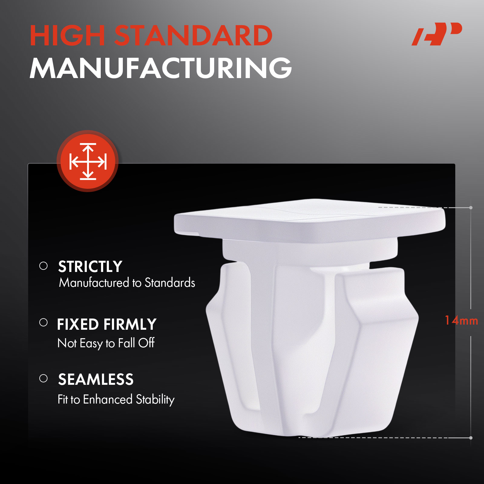 APRCF348 50 Pcs Nylon Door Body Side Moulding Clip Fastener Retainer - Image 3