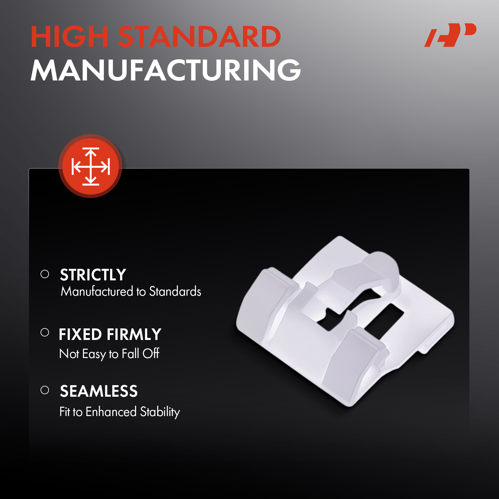 APRCF3899 20 Pcs Nylon Window Belt Moulding Retainer Clip - Image 3