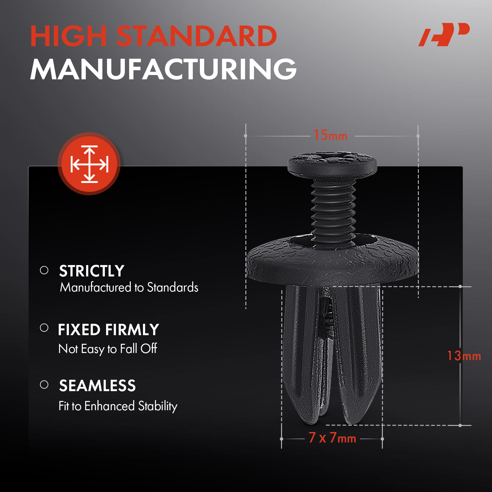 APRCF4219 20 Pcs Pillar Garnish Side Trunk Lining Retainer Screw Clip - Image 3