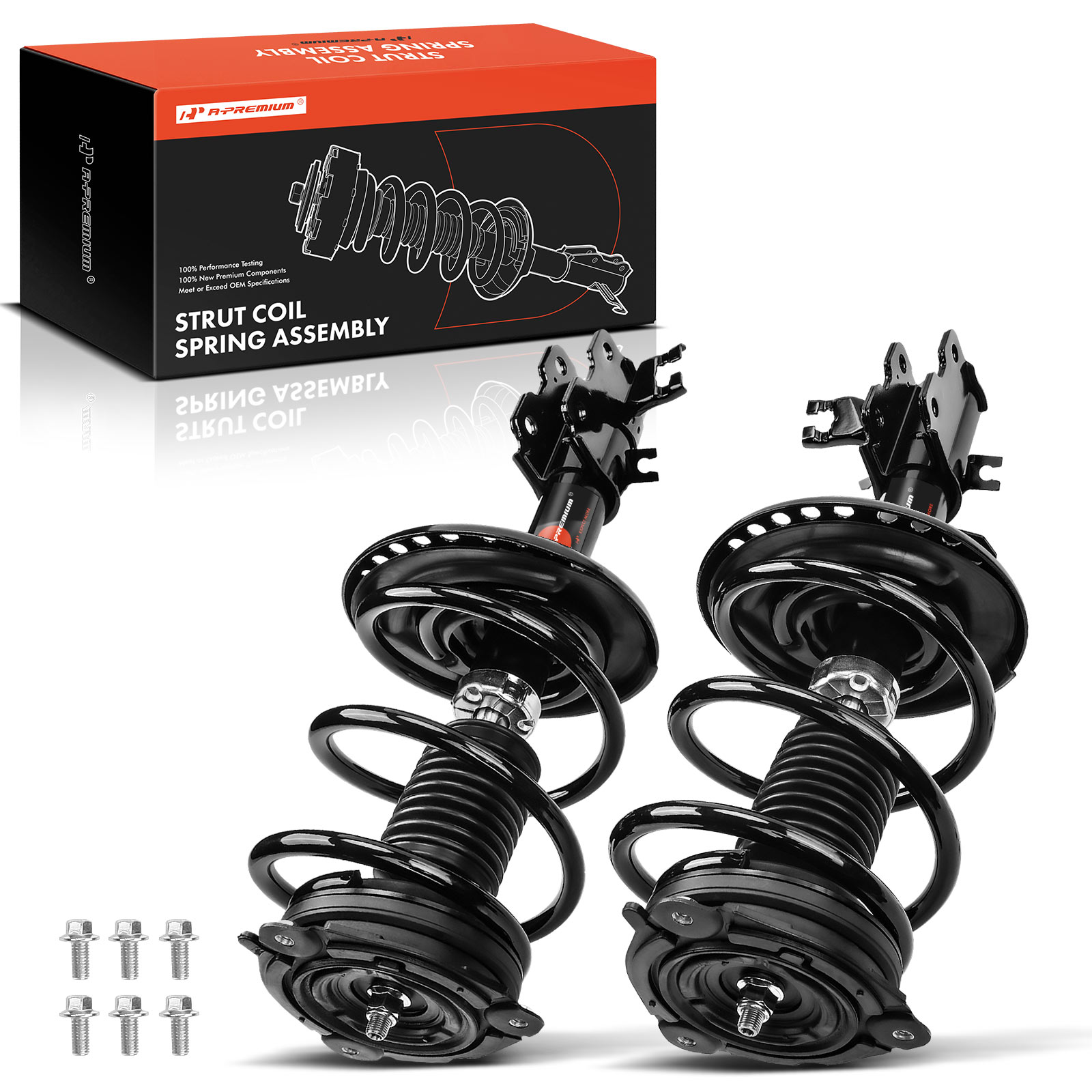 APSA0555 Front Complete Strut & Coil Spring Assembly, Set of 2