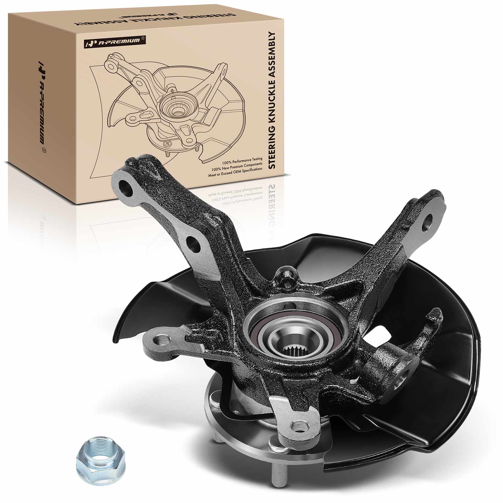 APSKA0266 Front Passenger Steering Knuckle & Hub Bearing Assembly