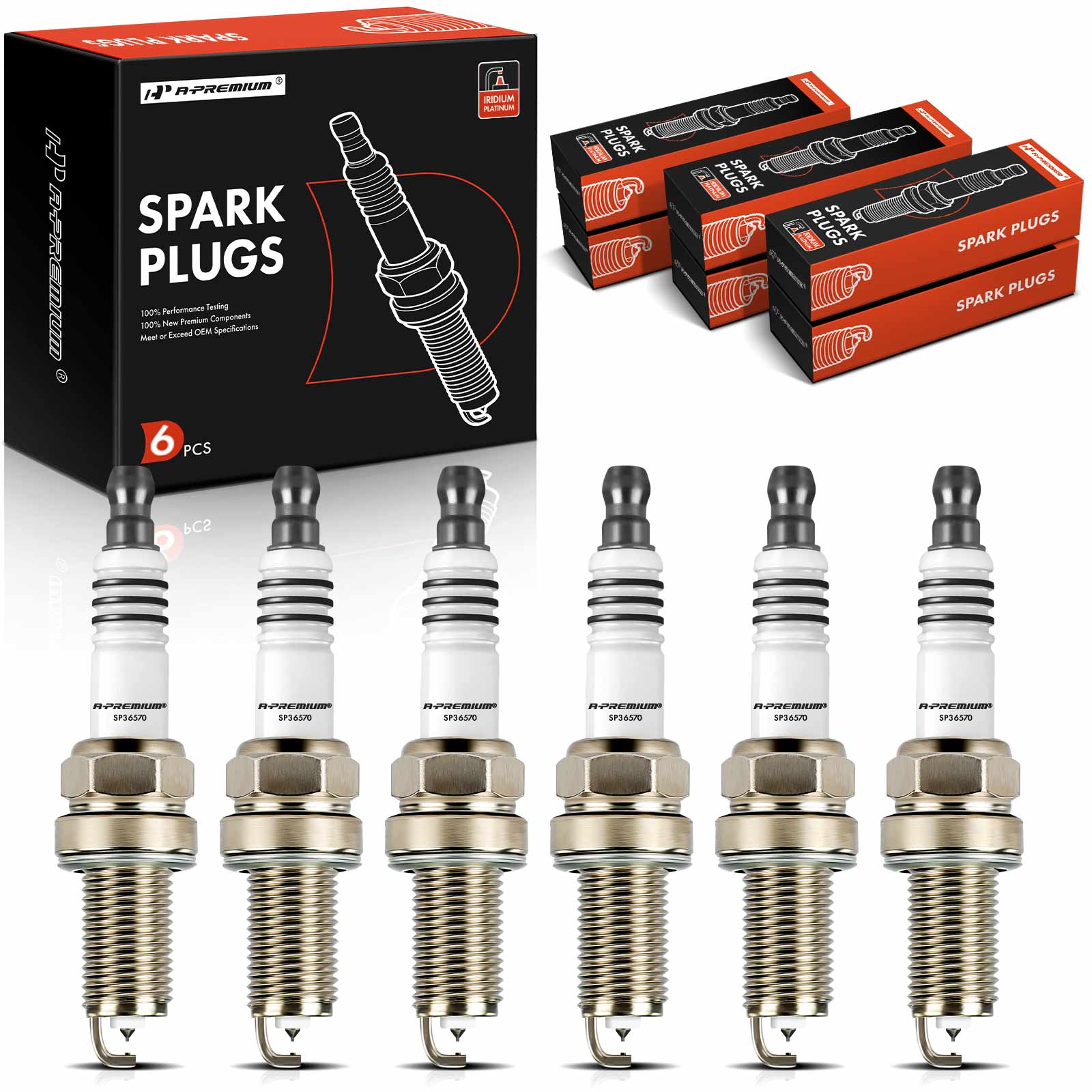 APSP023 6 Pcs Iridium & Platinum Spark Plugs
