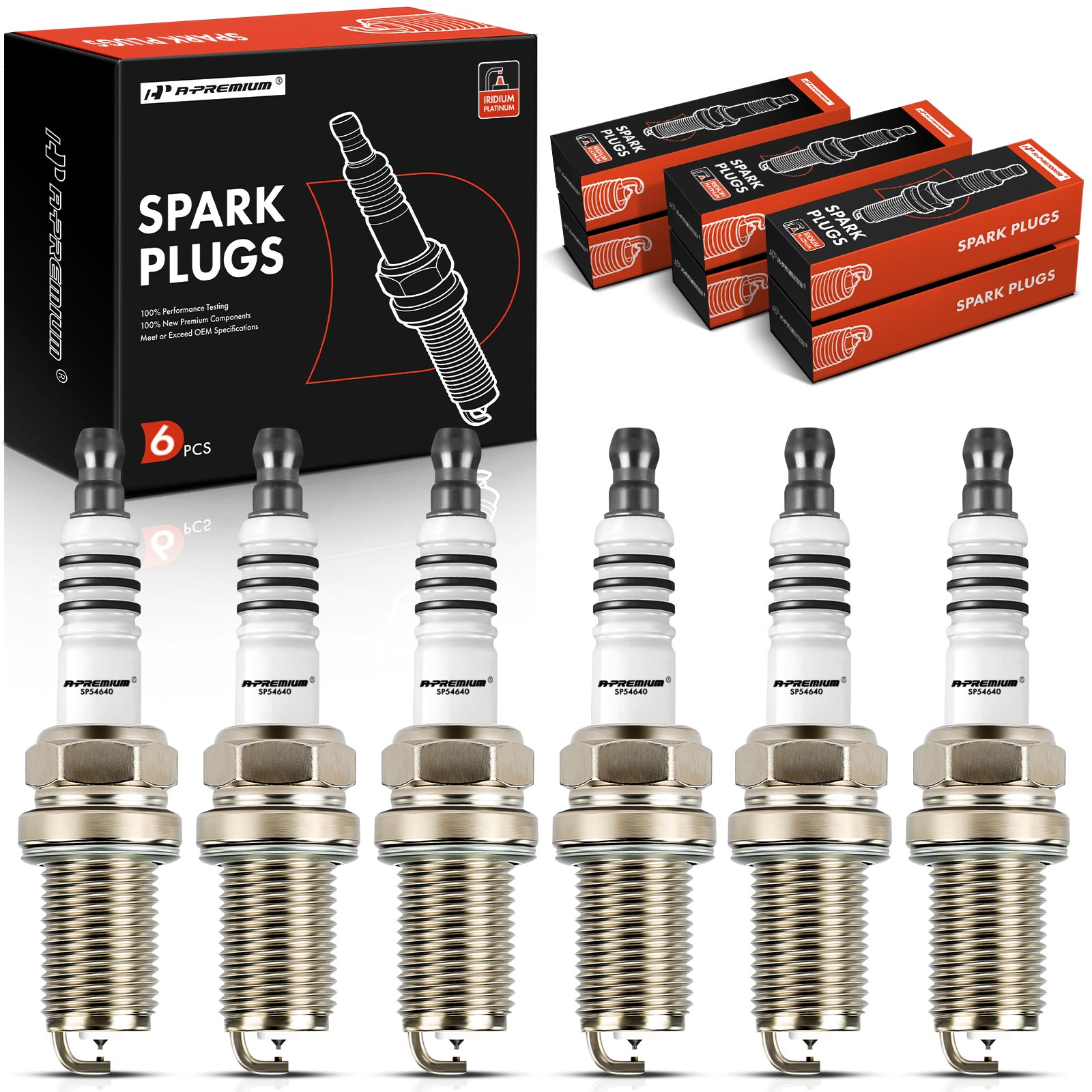 APSP065 6 Pcs Iridium & Platinum Spark Plugs