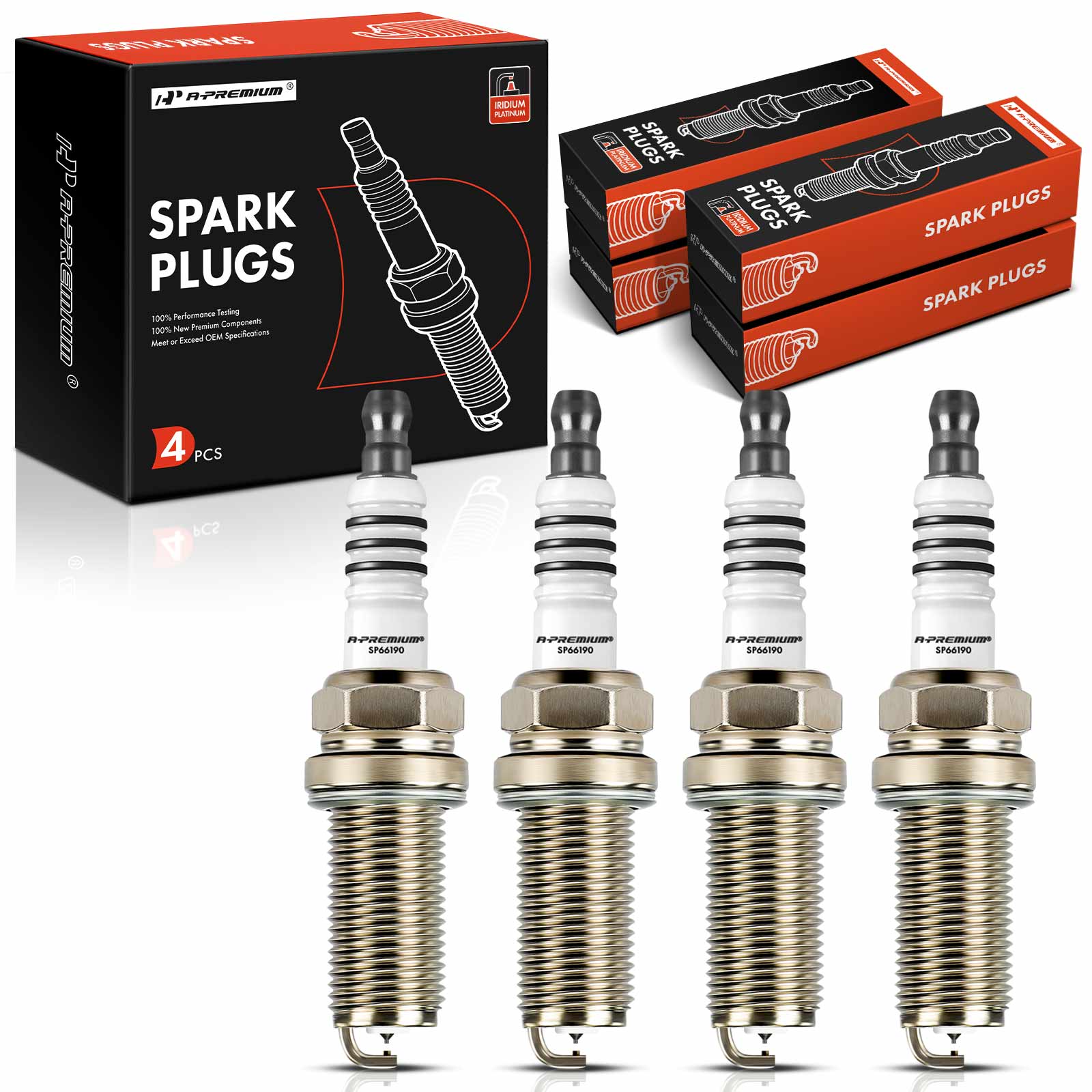 APSP091 4 Pcs Iridium & Platinum Spark Plugs
