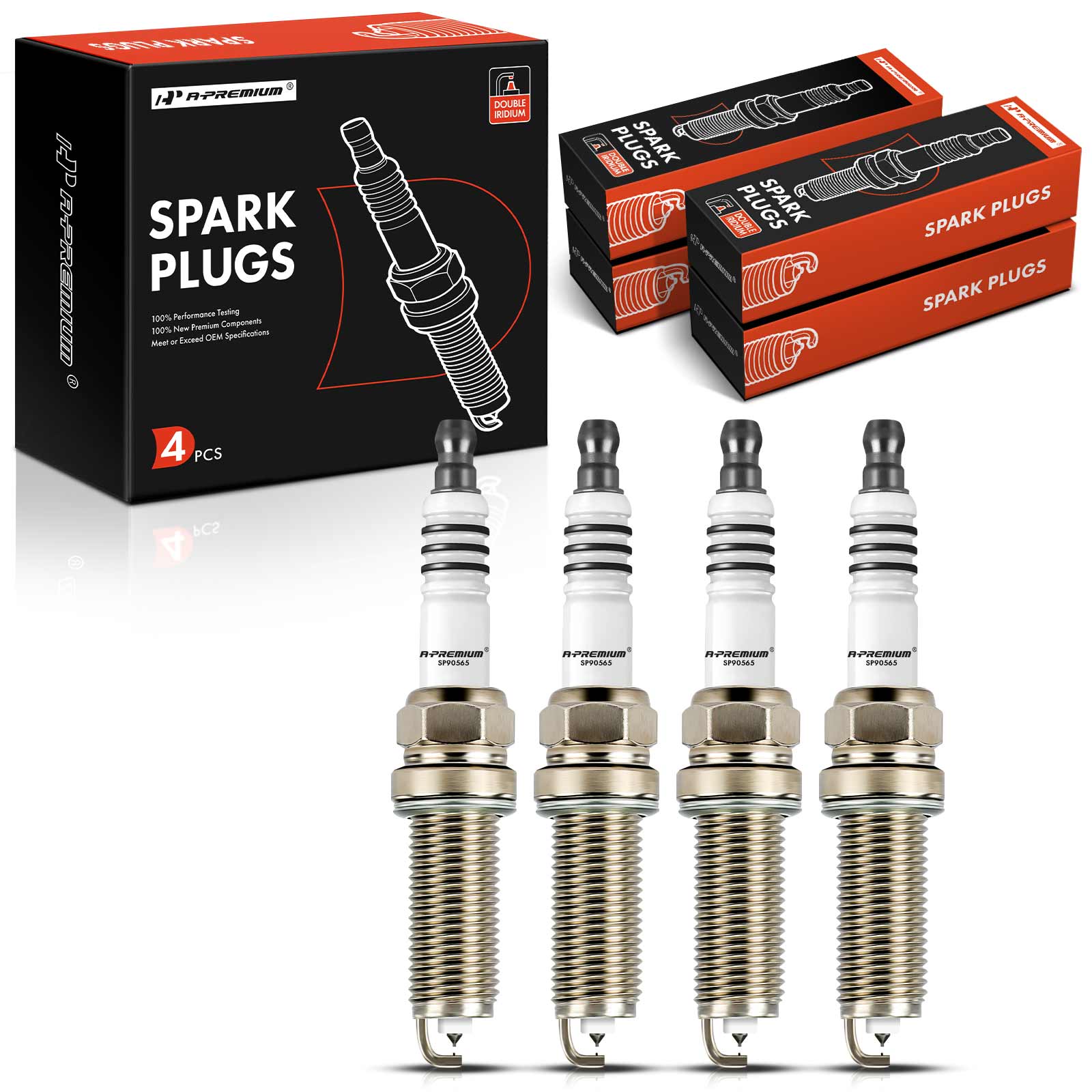 APSP127 4 Pcs Double Iridium Spark Plugs