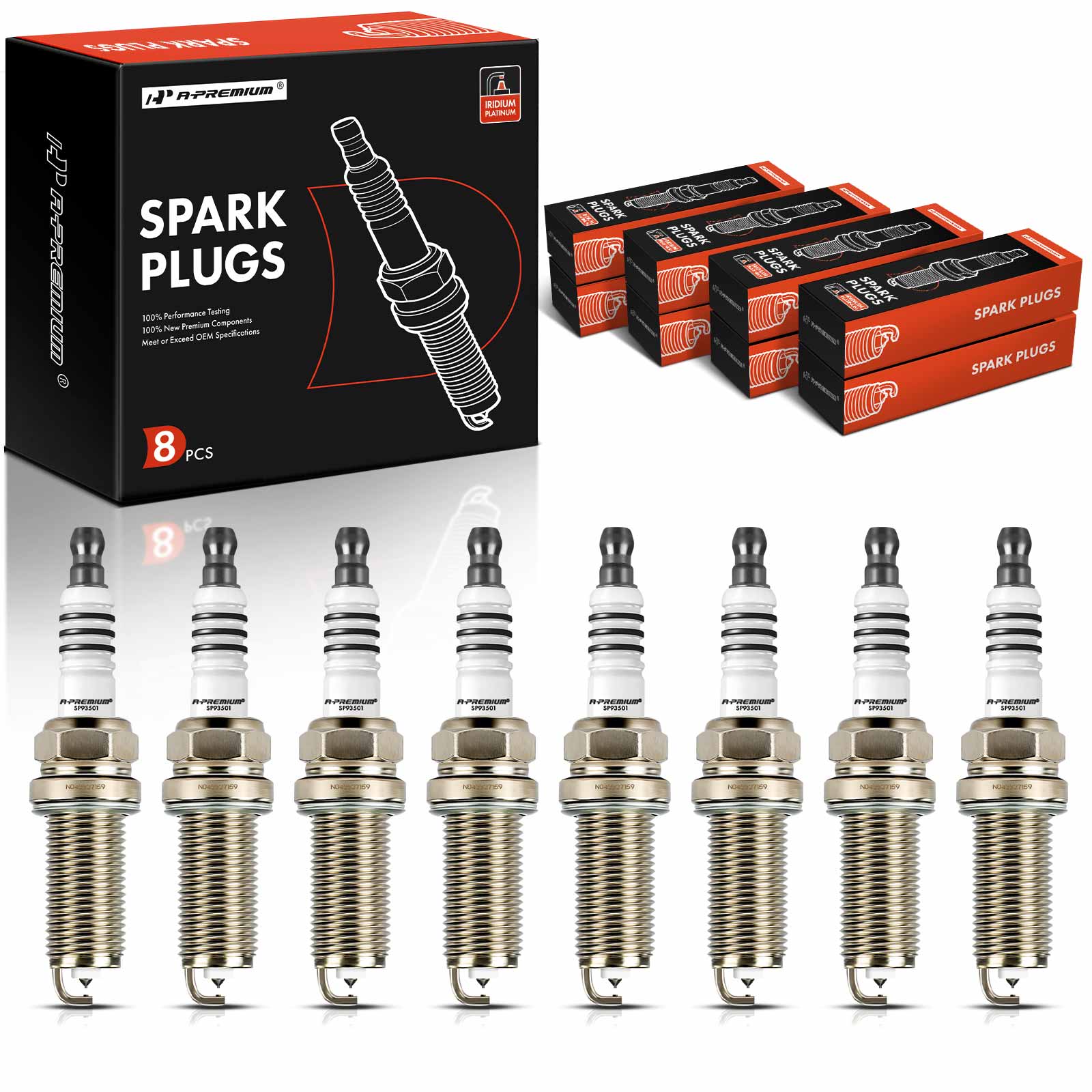 APSP161 8 Pcs Iridium & Platinum Spark Plugs