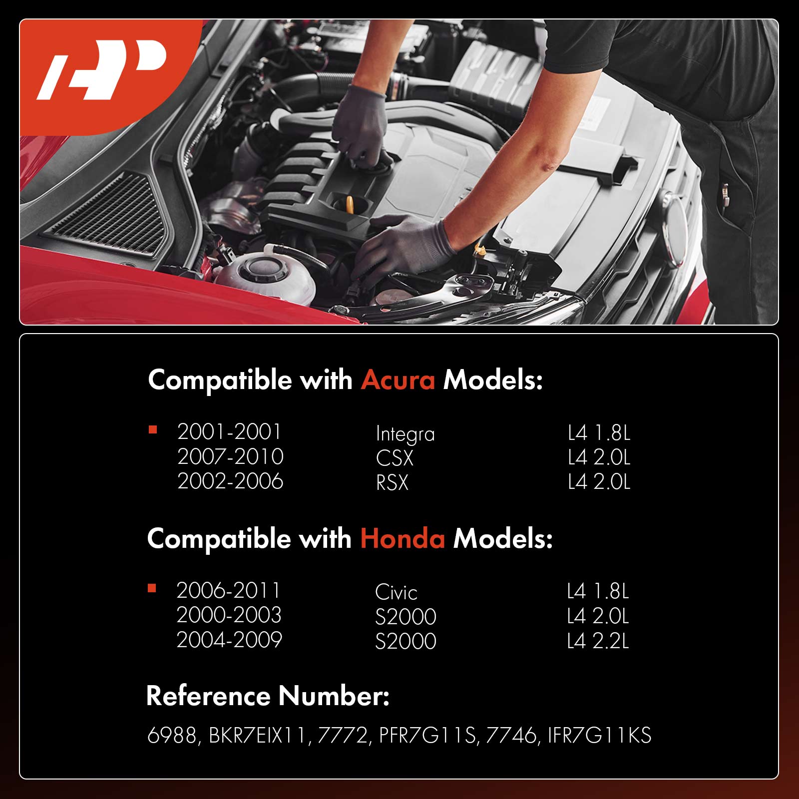 APSP234 4 Pcs Iridium & Platinum Spark Plugs - Image 2