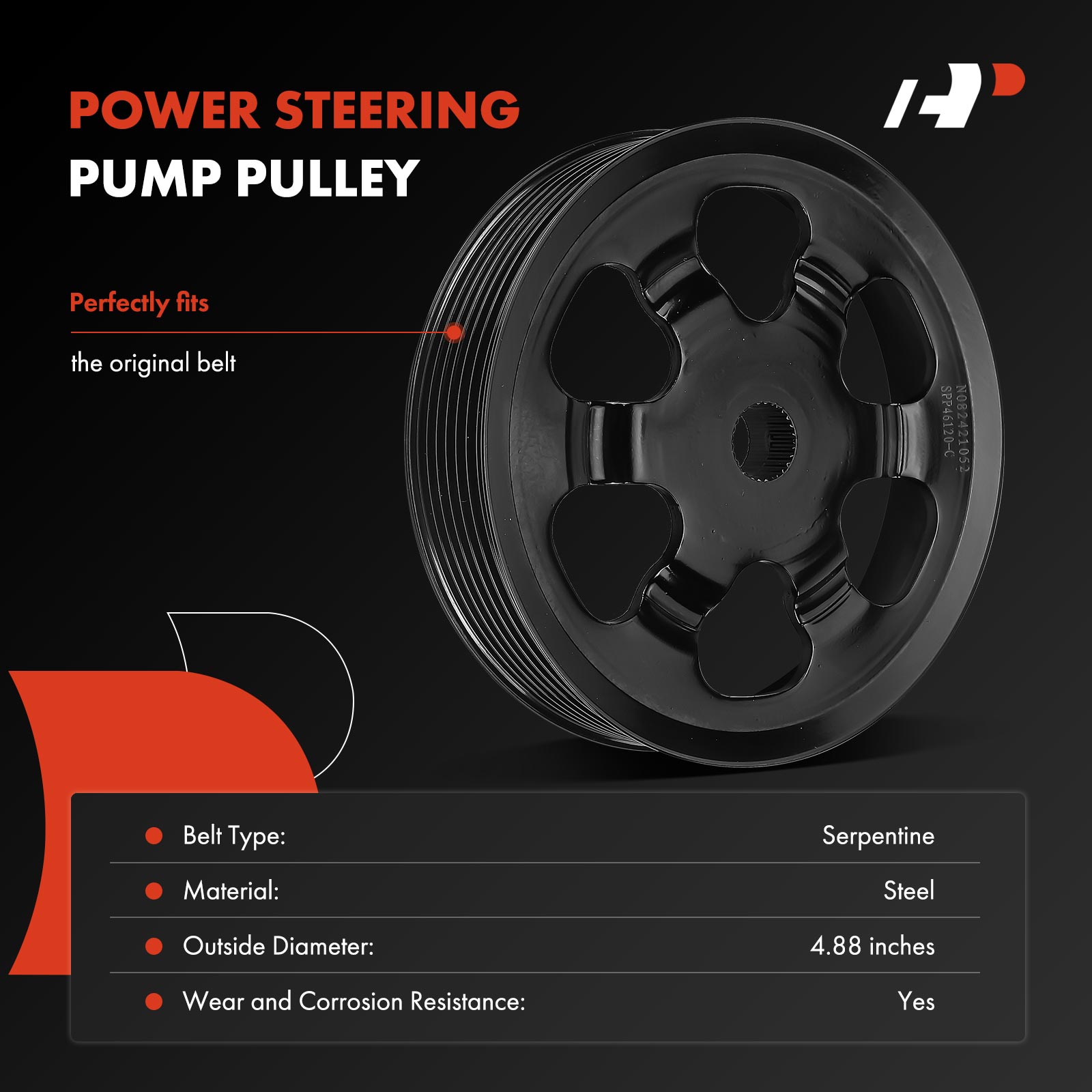 APSPP043 Power Steering Pump Pulley - Image 3