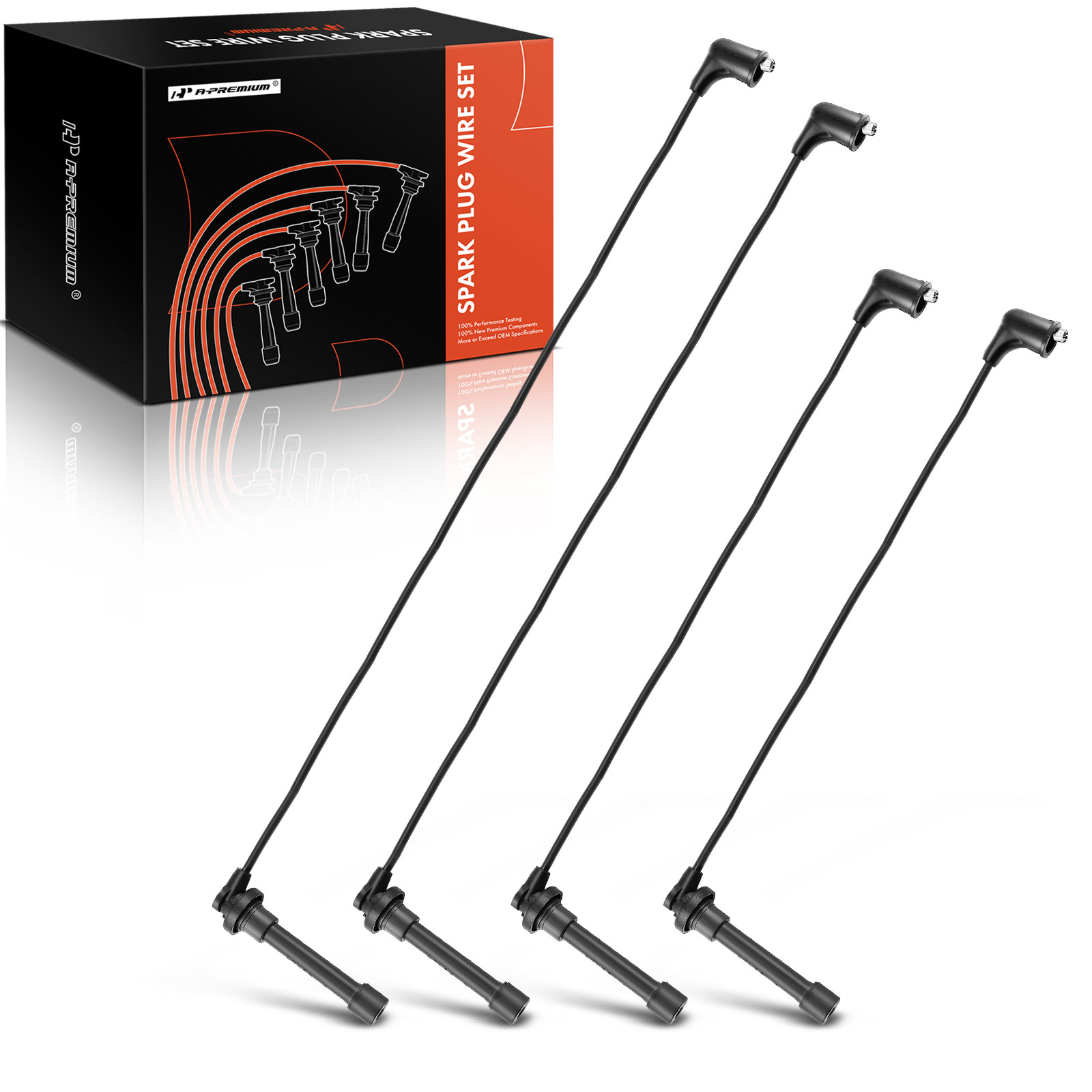 APSPW157 4x Spark Plug Wire Set
