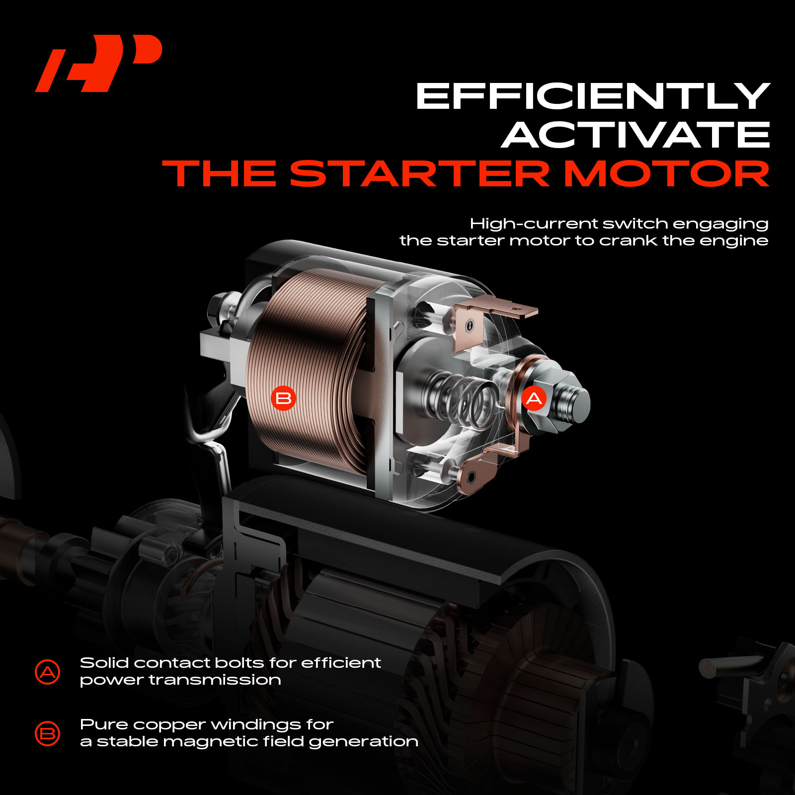 APSSD189 12V Starter Solenoid Switch - Image 2