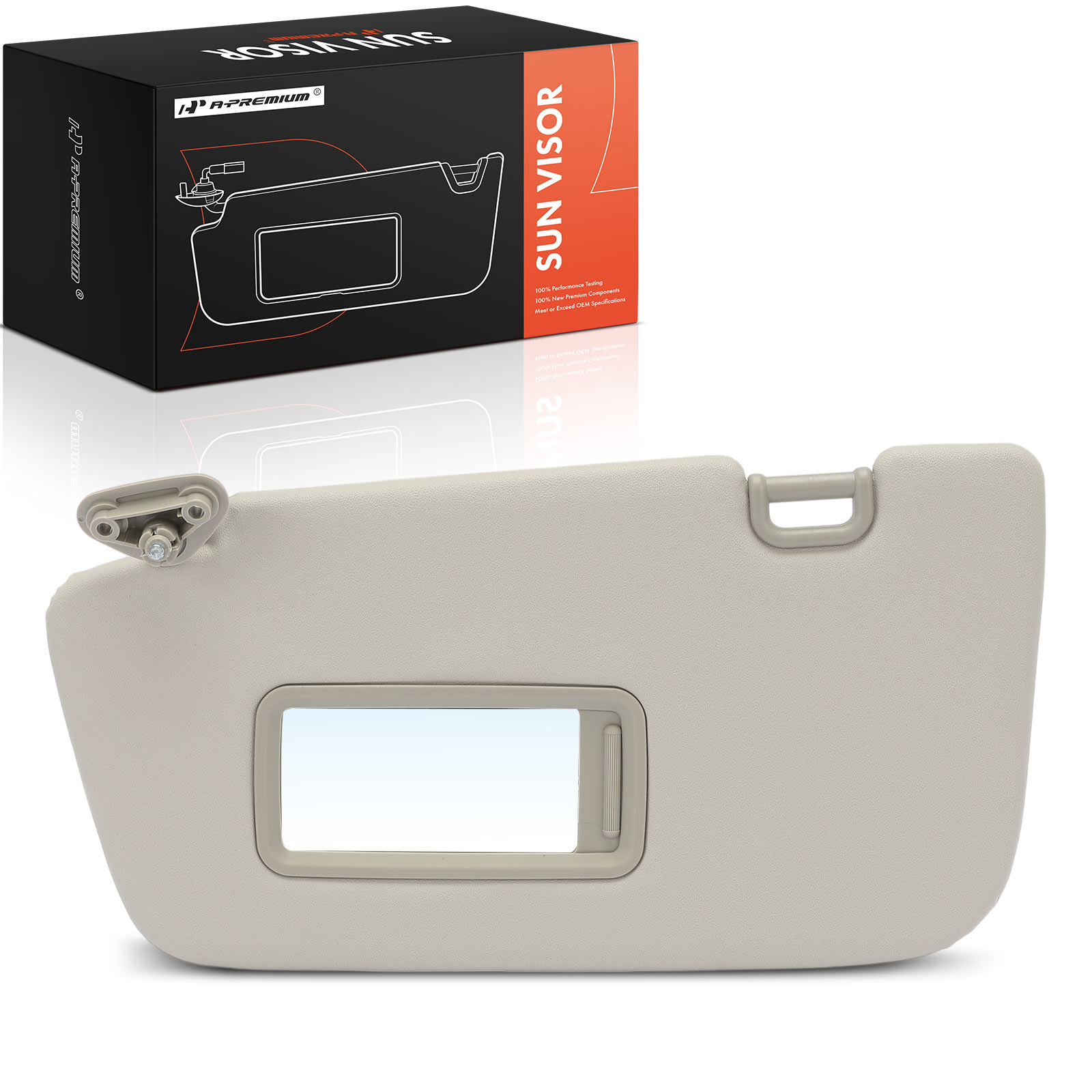APSVR139 Driver Gray Sun Visor with Mirror