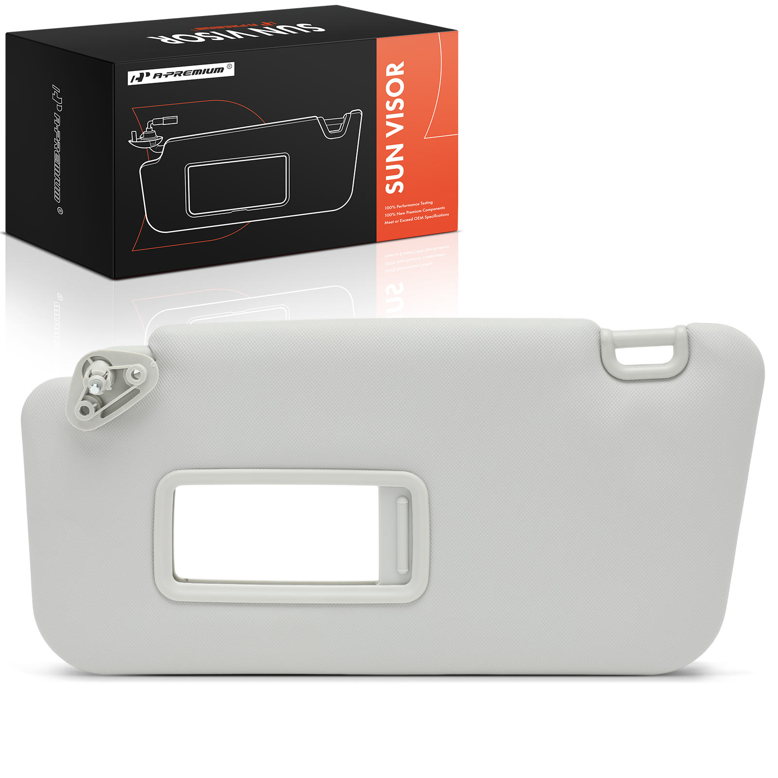 APSVR150 Driver Gray Sun Visor with Mirror