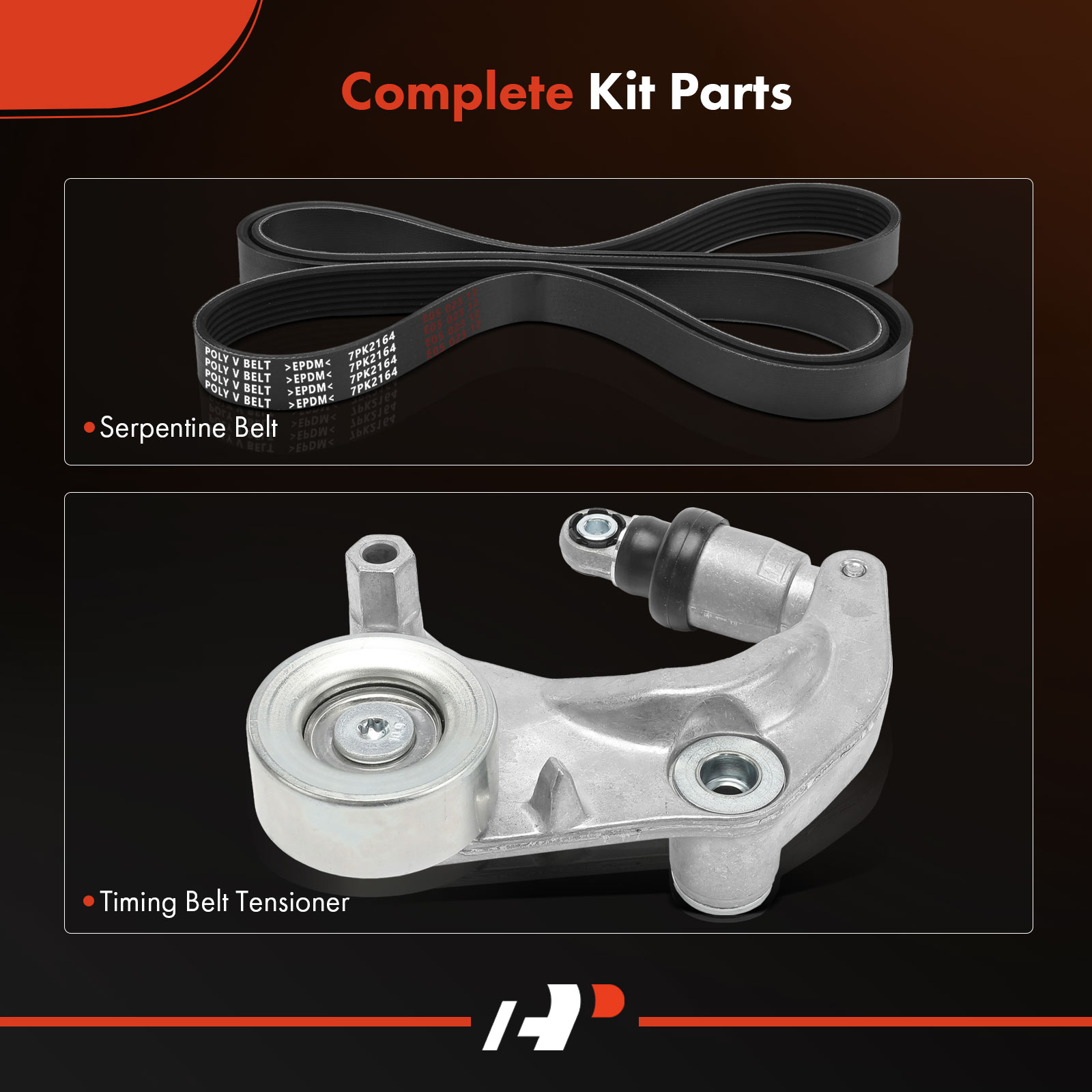 APTBK297 2 Pcs Serpentine Belt Drive Component Kit - Image 2