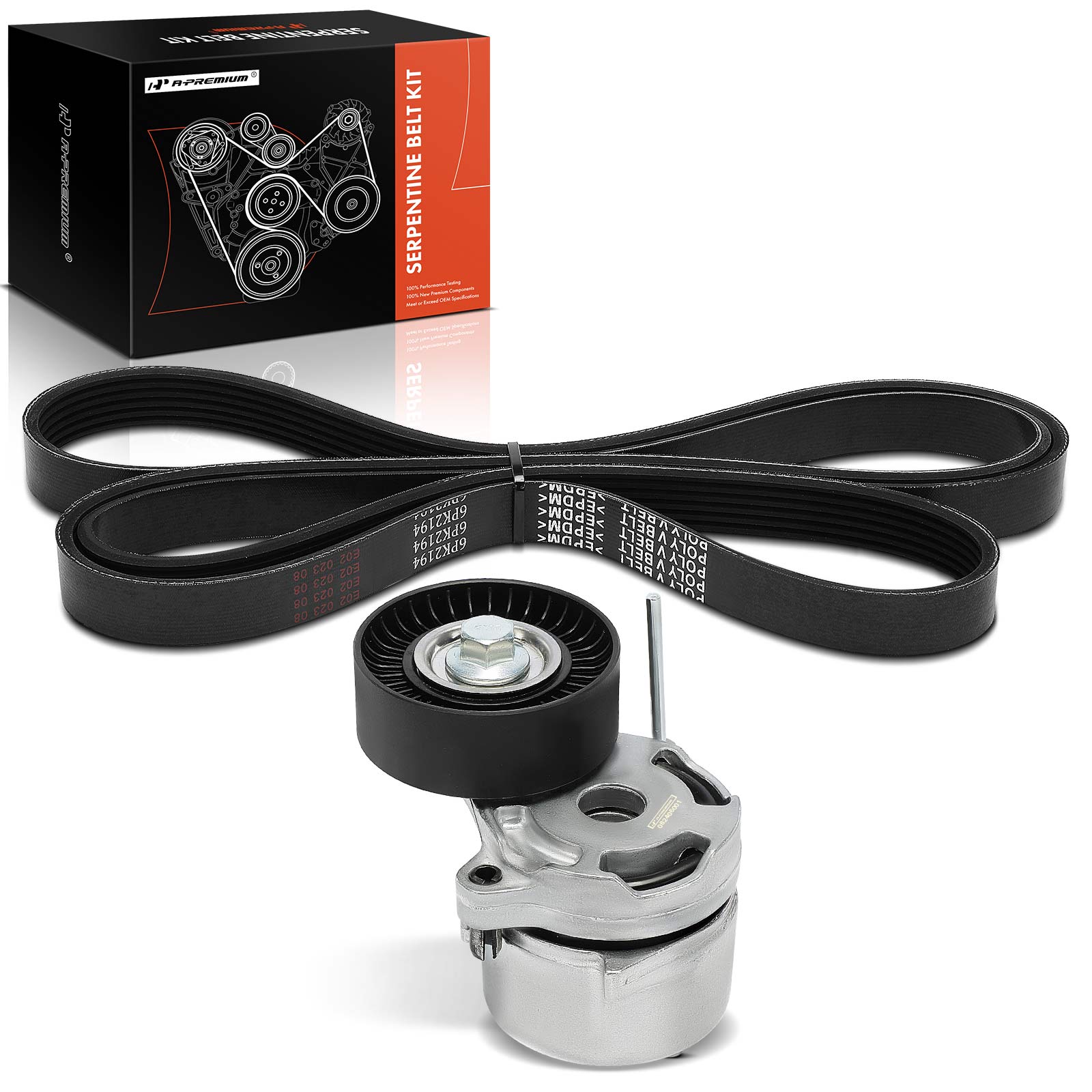 APTBK500 2 Pcs Serpentine Belt Drive Component Kit