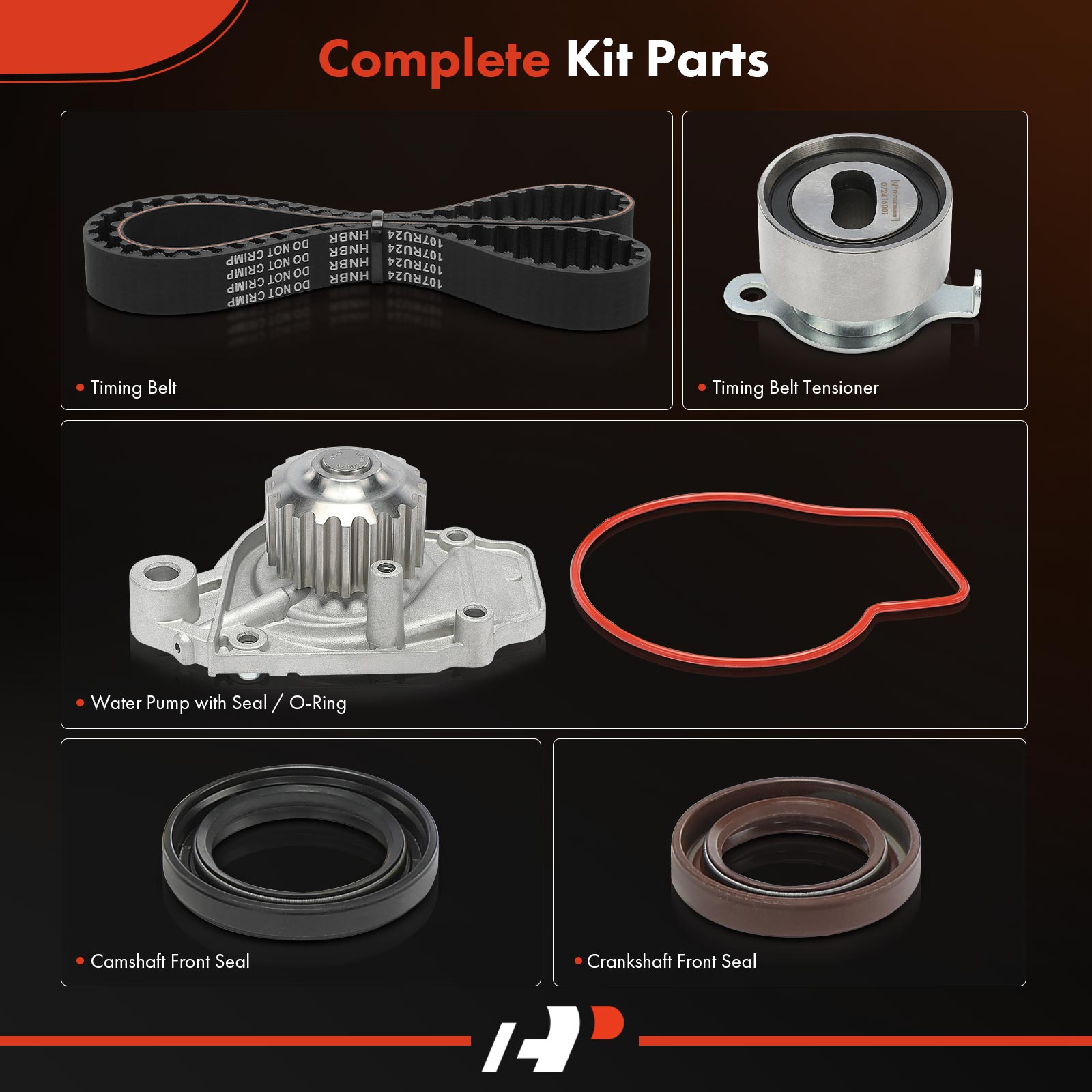 APTBK510 5 Pcs Timing Belt Kit with Water Pump - Image 2