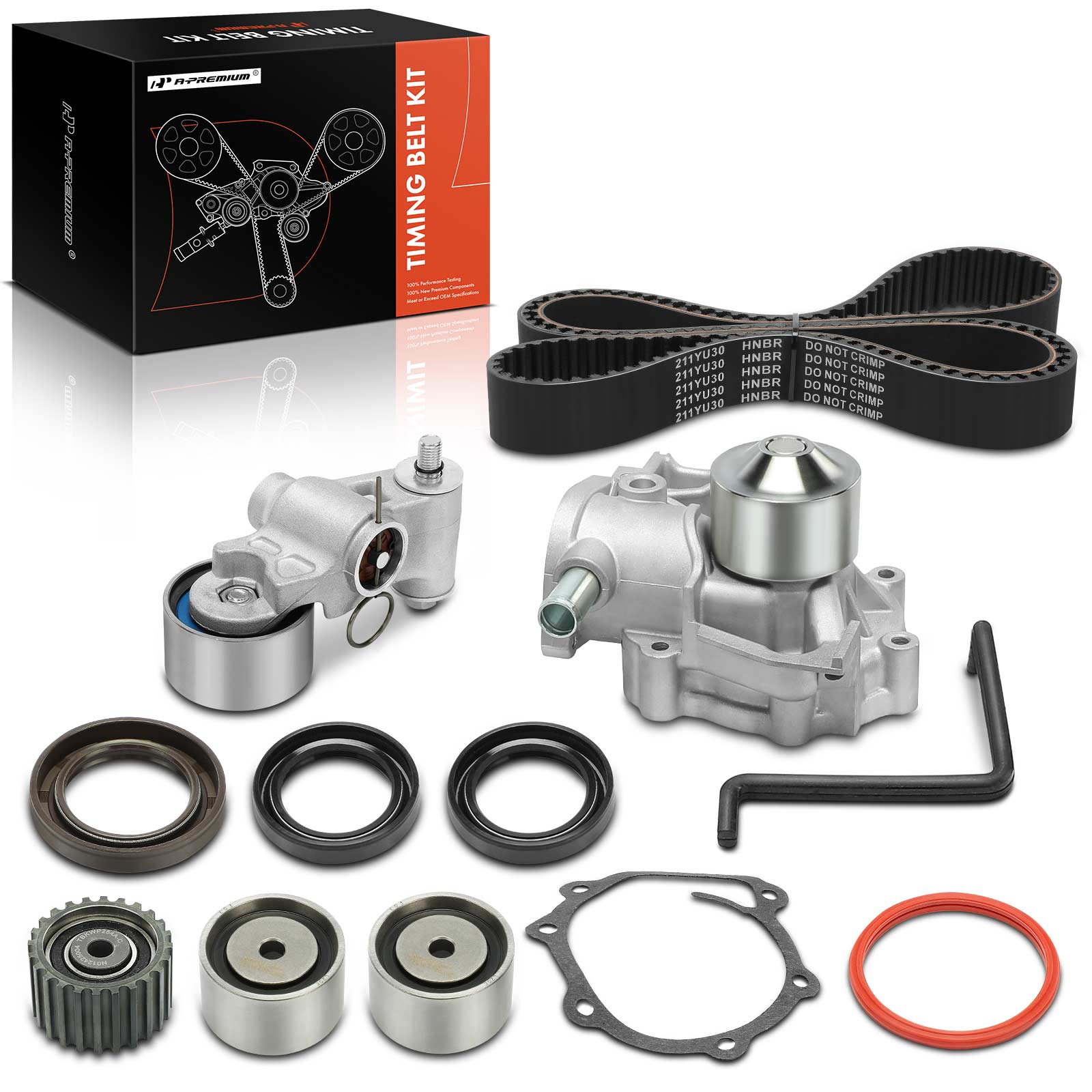APTBK551 9 Pcs Timing Belt Kit & Water Pump
