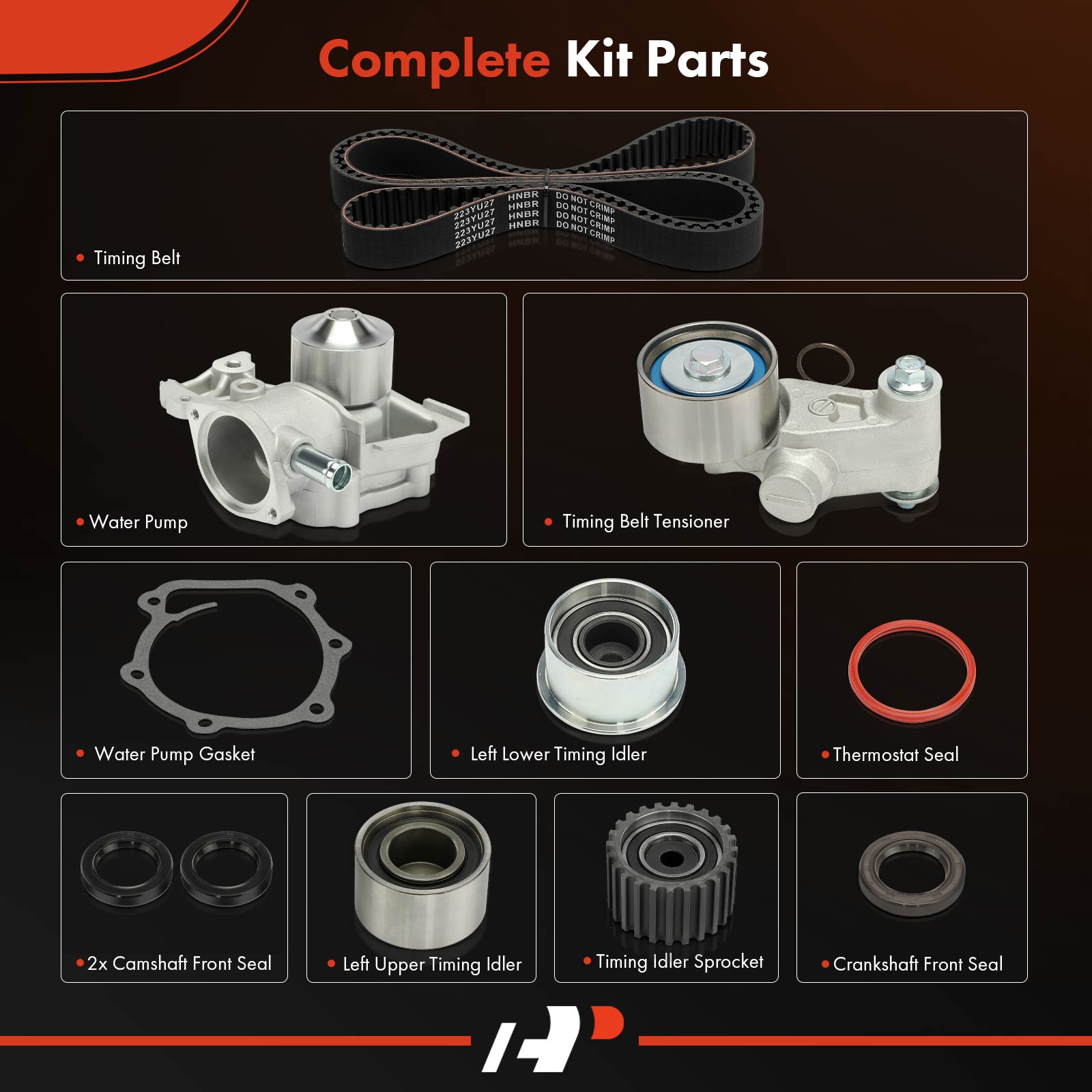 APTBK585 9 Pcs Timing Belt Kit - Image 2
