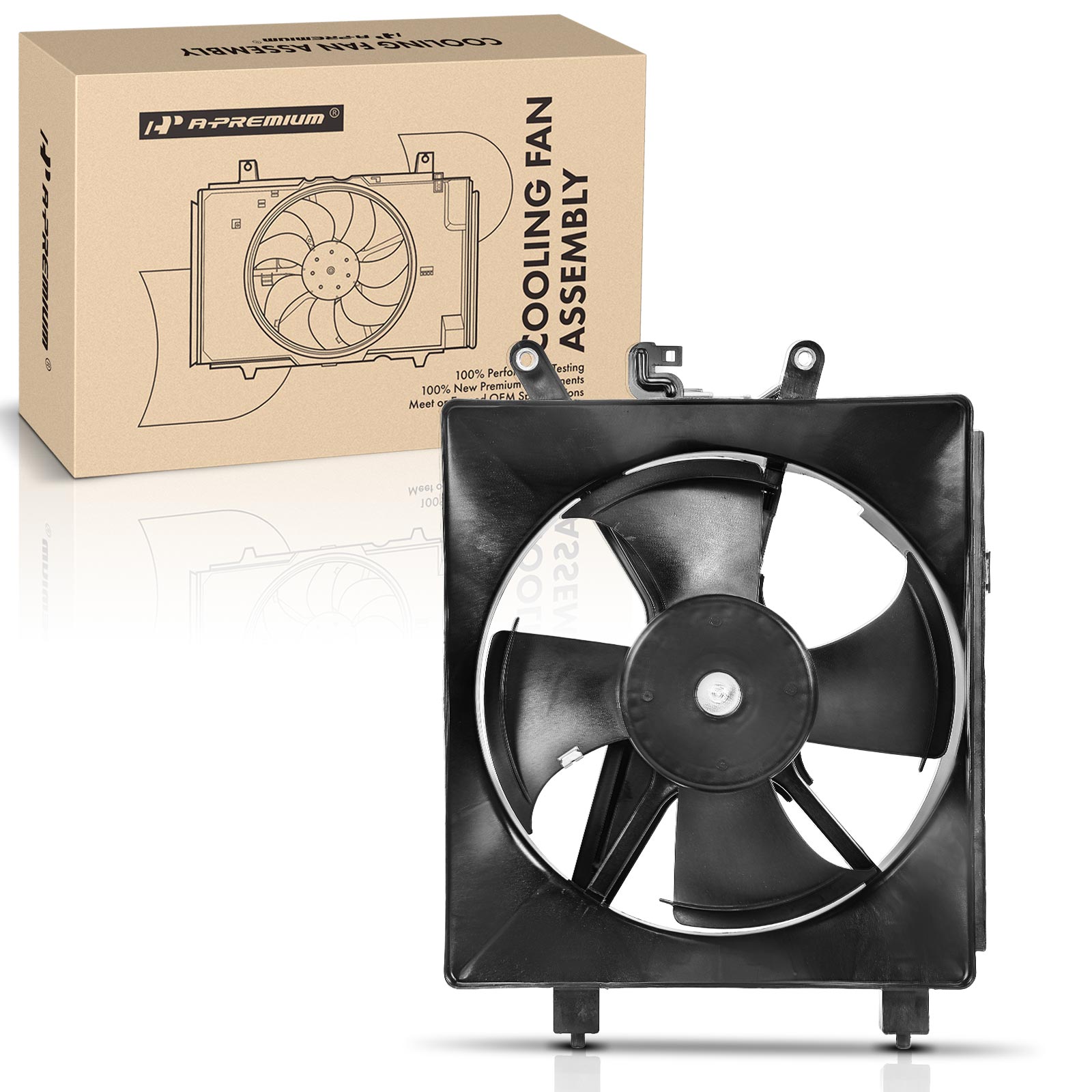 APTF0121 Engine Radiator Cooling Fan Assembly with 4 Blade