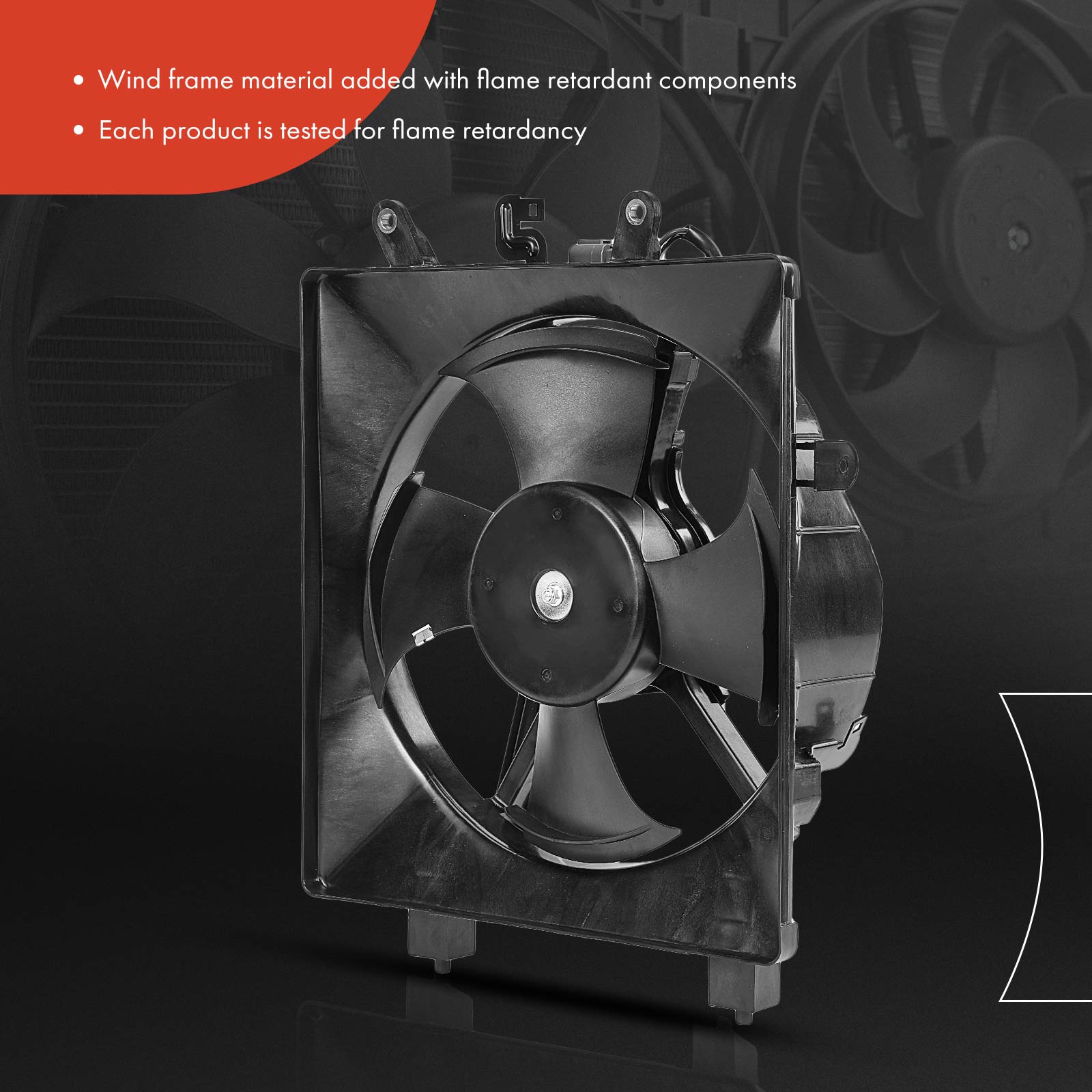 APTF0121 Engine Radiator Cooling Fan Assembly with 4 Blade - Image 4