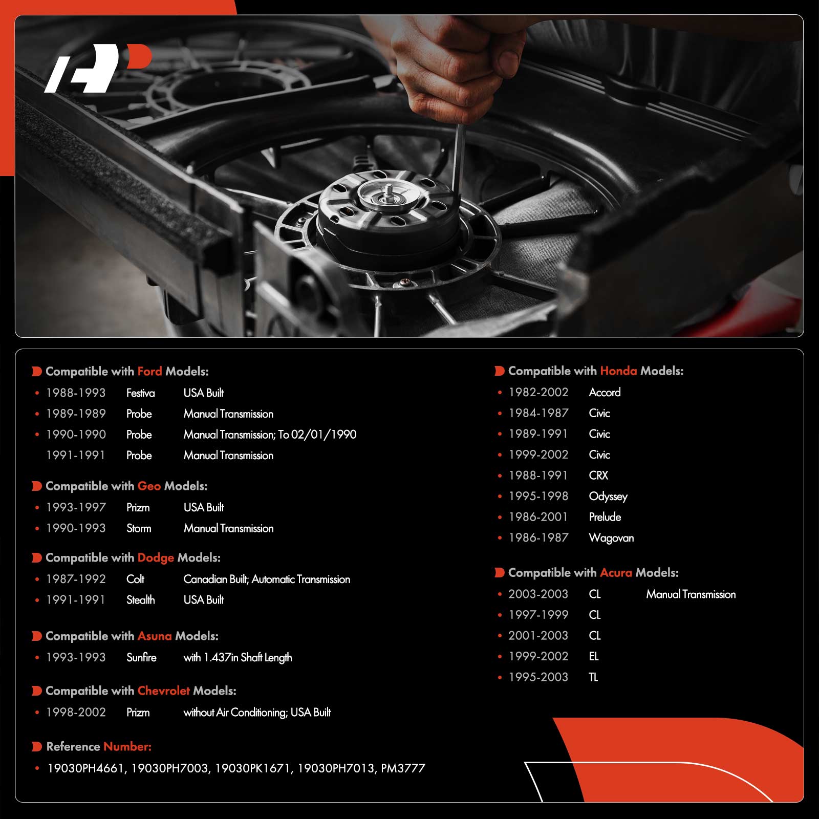 APTFM132 Radiator Fan Cooling Motor - Image 2