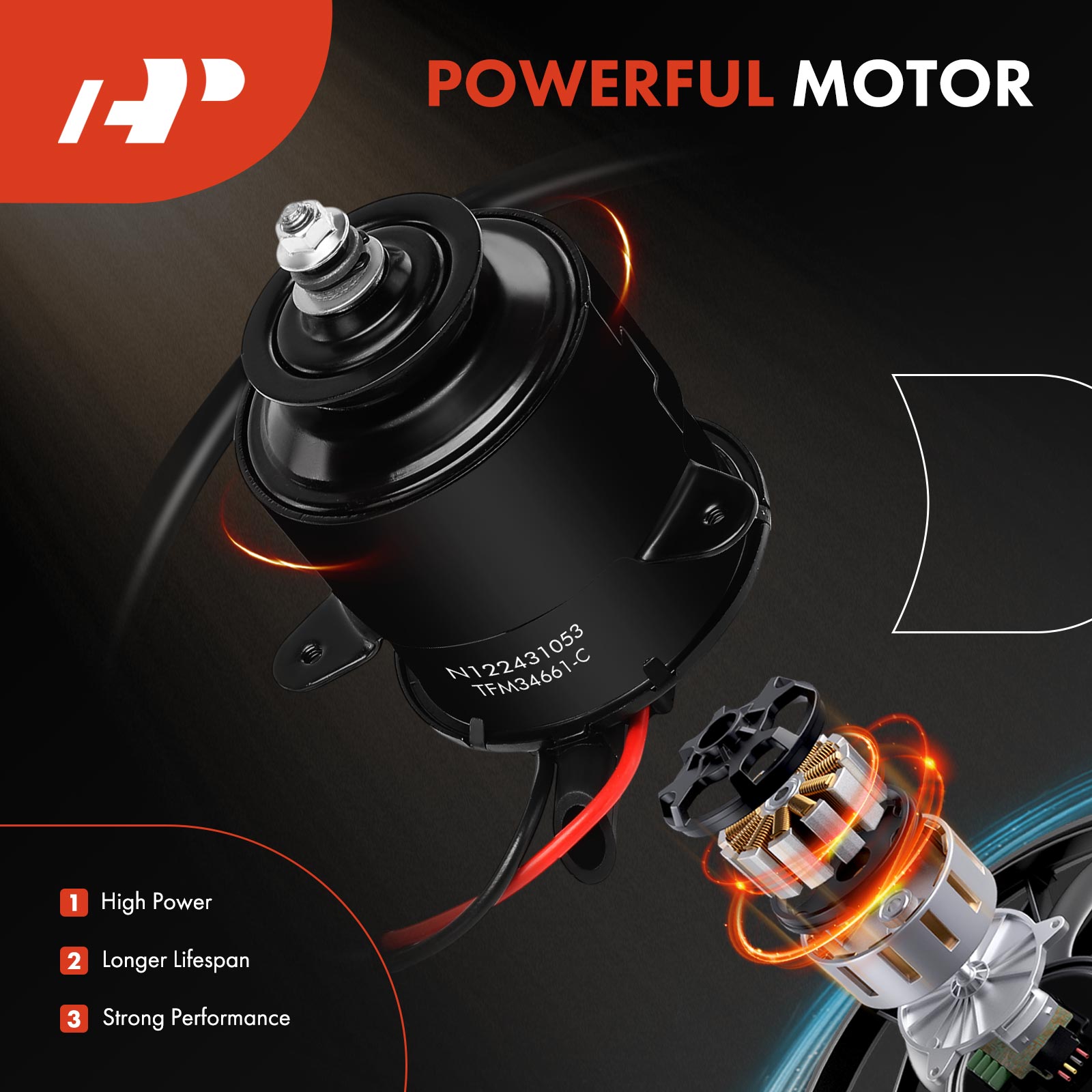 APTFM132 Radiator Fan Cooling Motor - Image 5