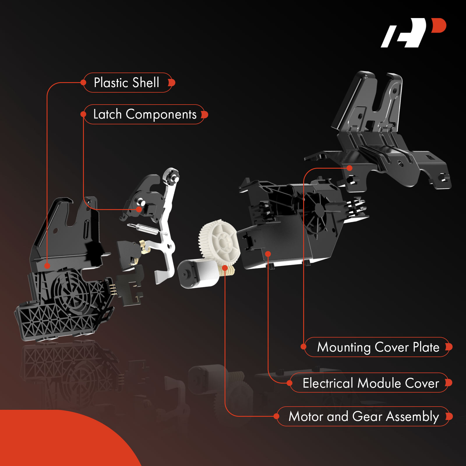 APTLA129 Rear Tailgate Lock Actuator - Image 2