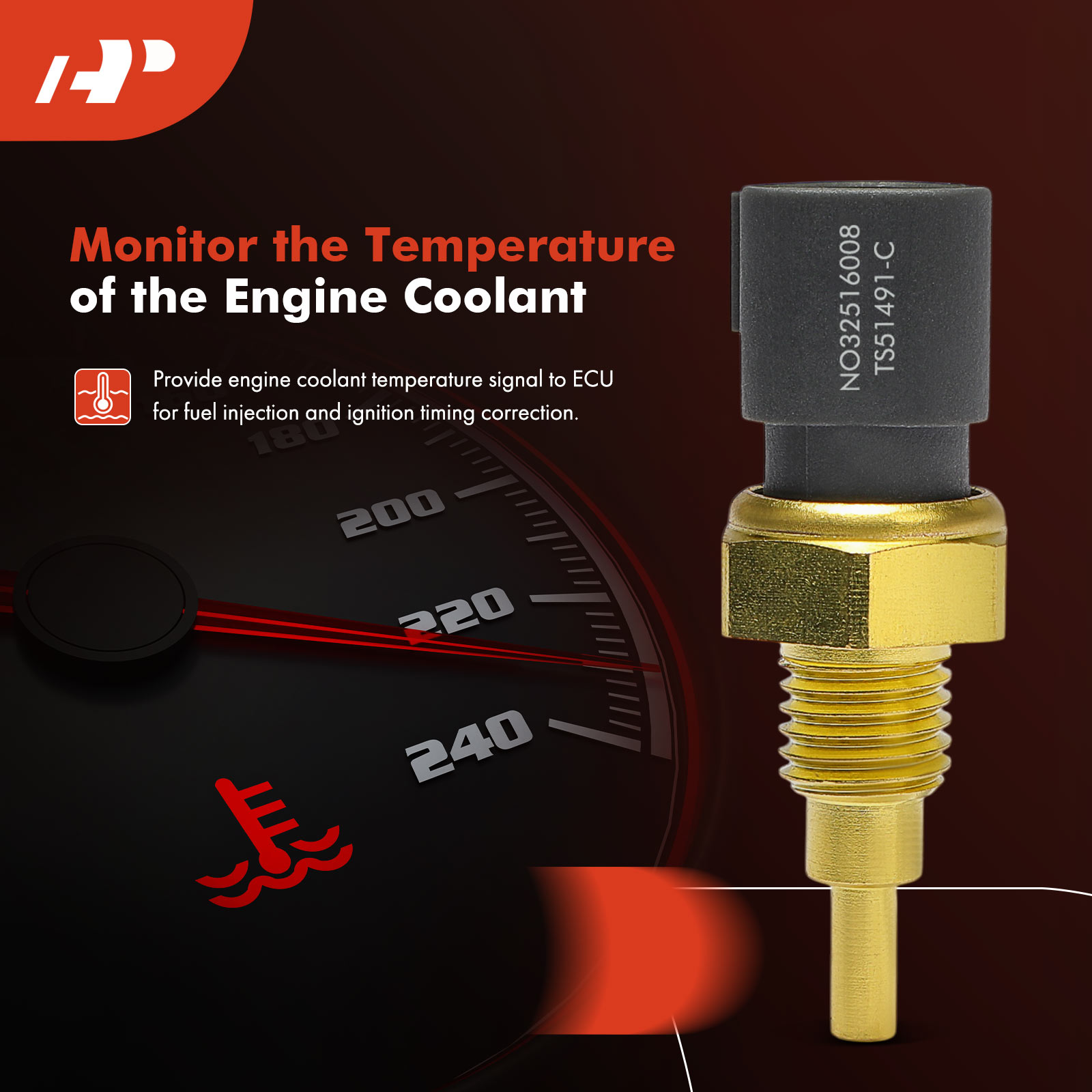APTS0340 Engine Coolant Temperature Sensor - Image 2