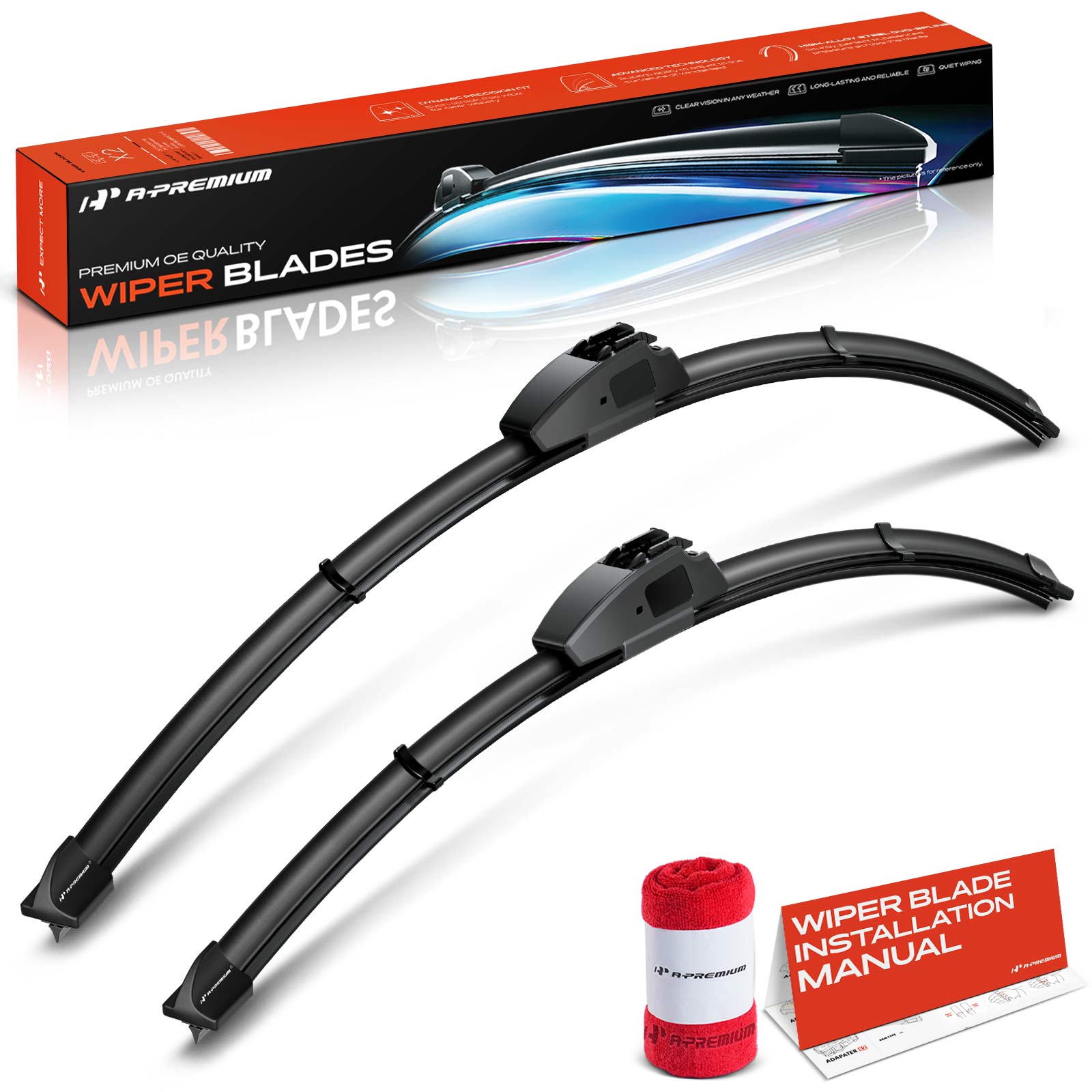 APWB323 2 Pcs Front 28" & 17" Windshield Wiper Blades