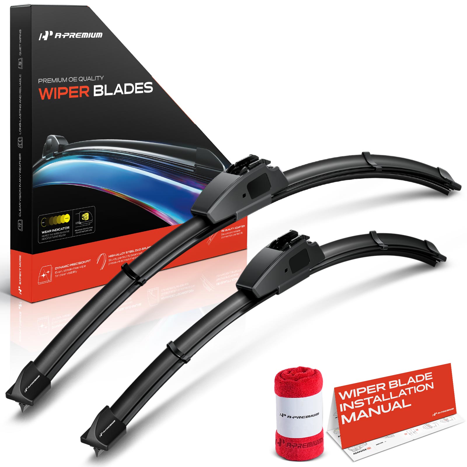 APWB333 2 Pcs Front 22" & 17" Windshield Wiper Blades