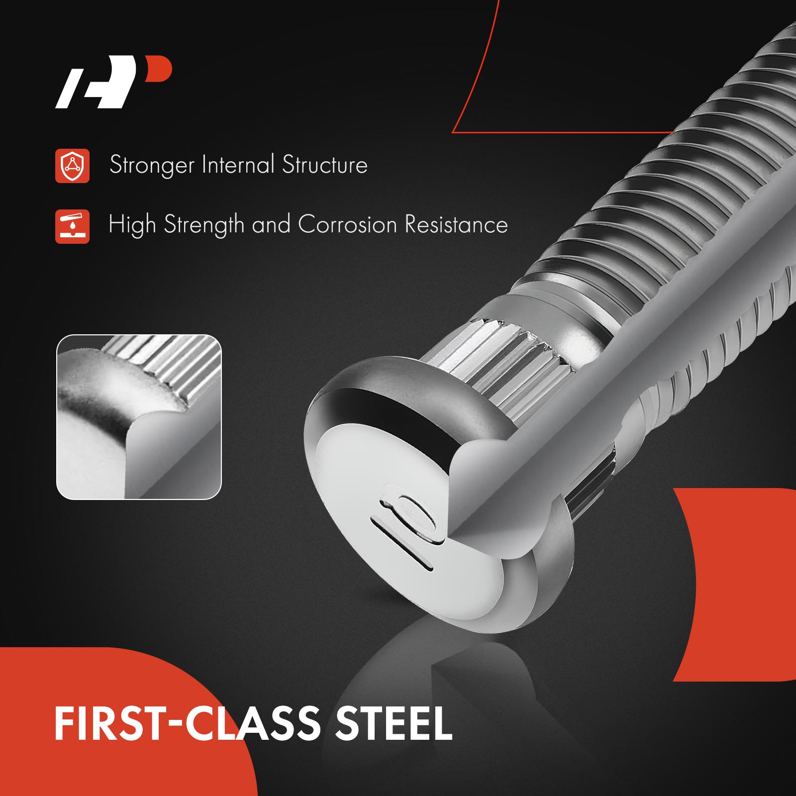 APWHS041 10x Front or Rear M12-1.50 Wheel Lug Stud - Image 4