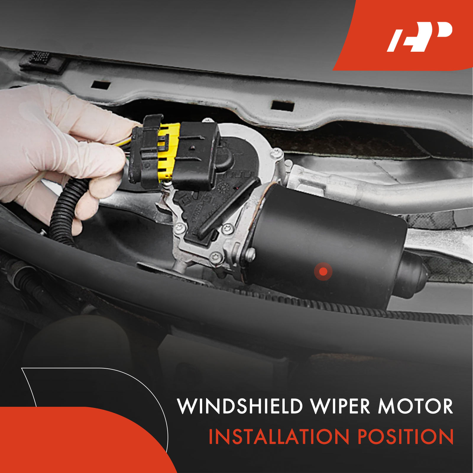 APWIM0084 Front Windshield Wiper Motor - Image 2