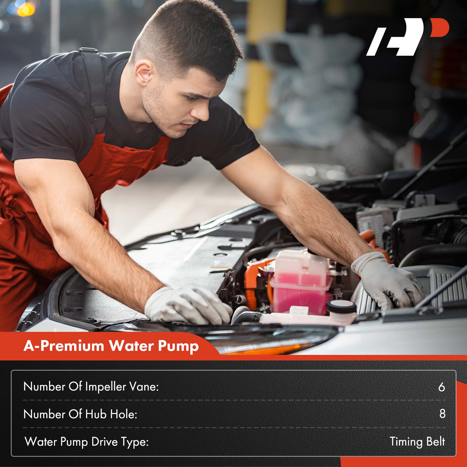 APWP0107 Engine Water Pump with Gasket - Image 2