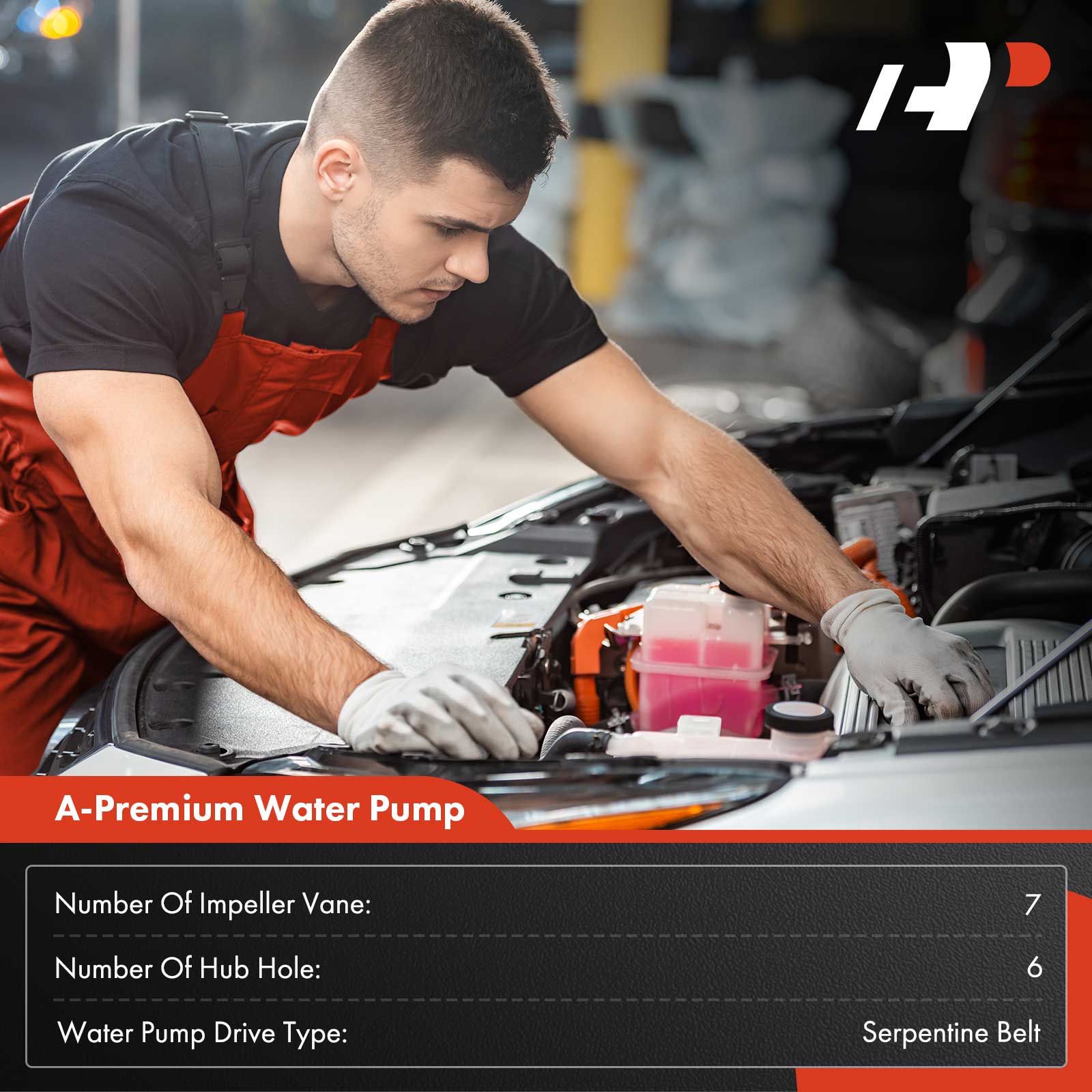 APWP0259 Engine Water Pump with Gasket - Image 2