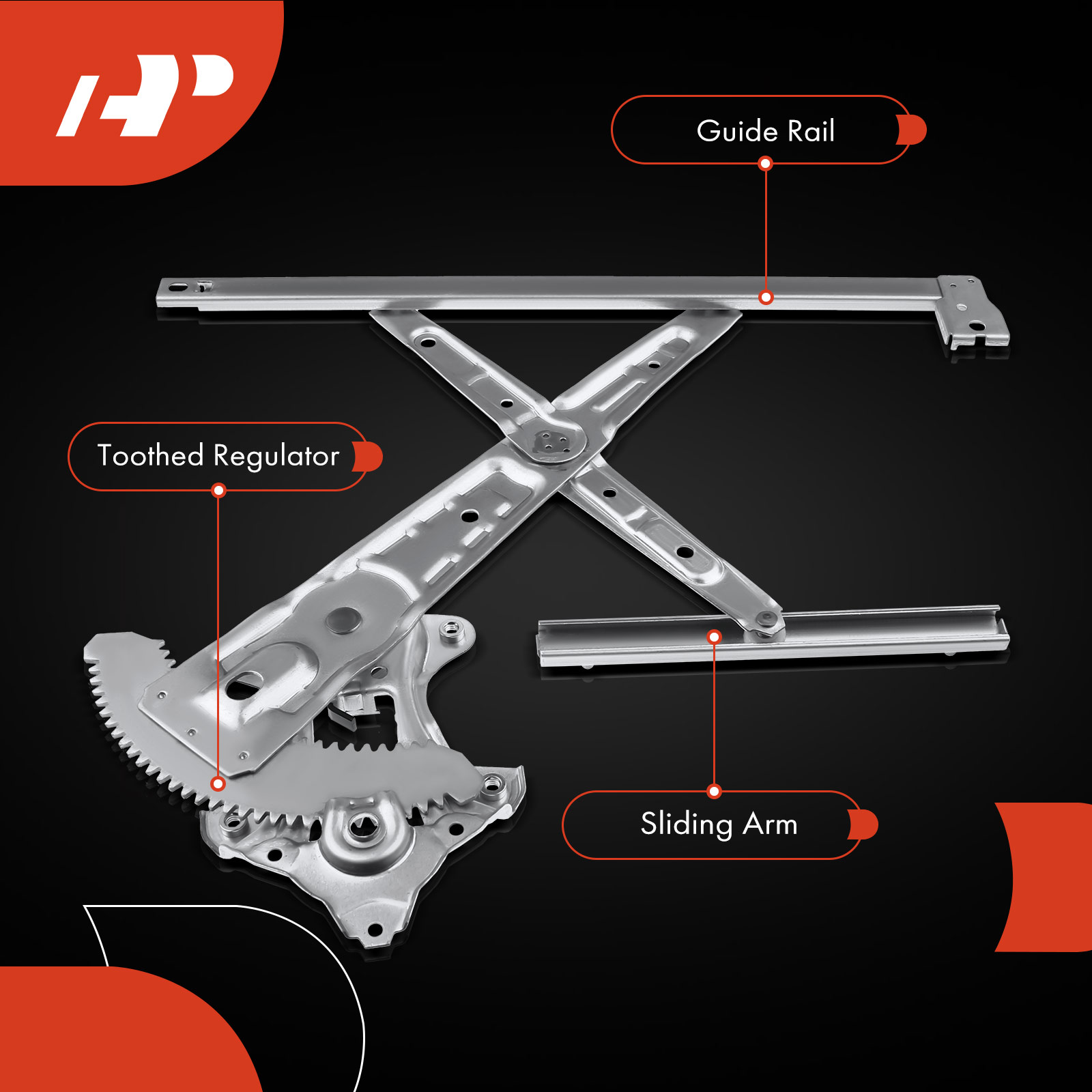 APWR1490 Front Passenger Power Window Regulator without Motor - Image 5