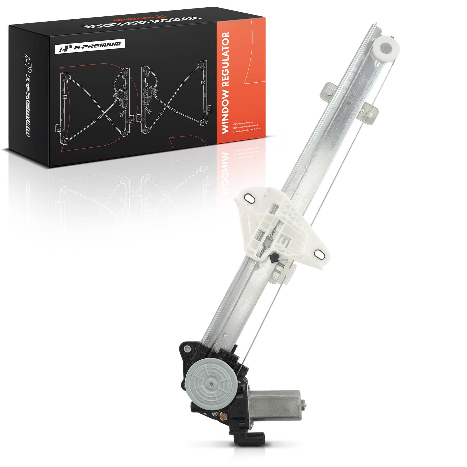 APWR3860 Front, Passenger Side Power Window Regulator, With Motor