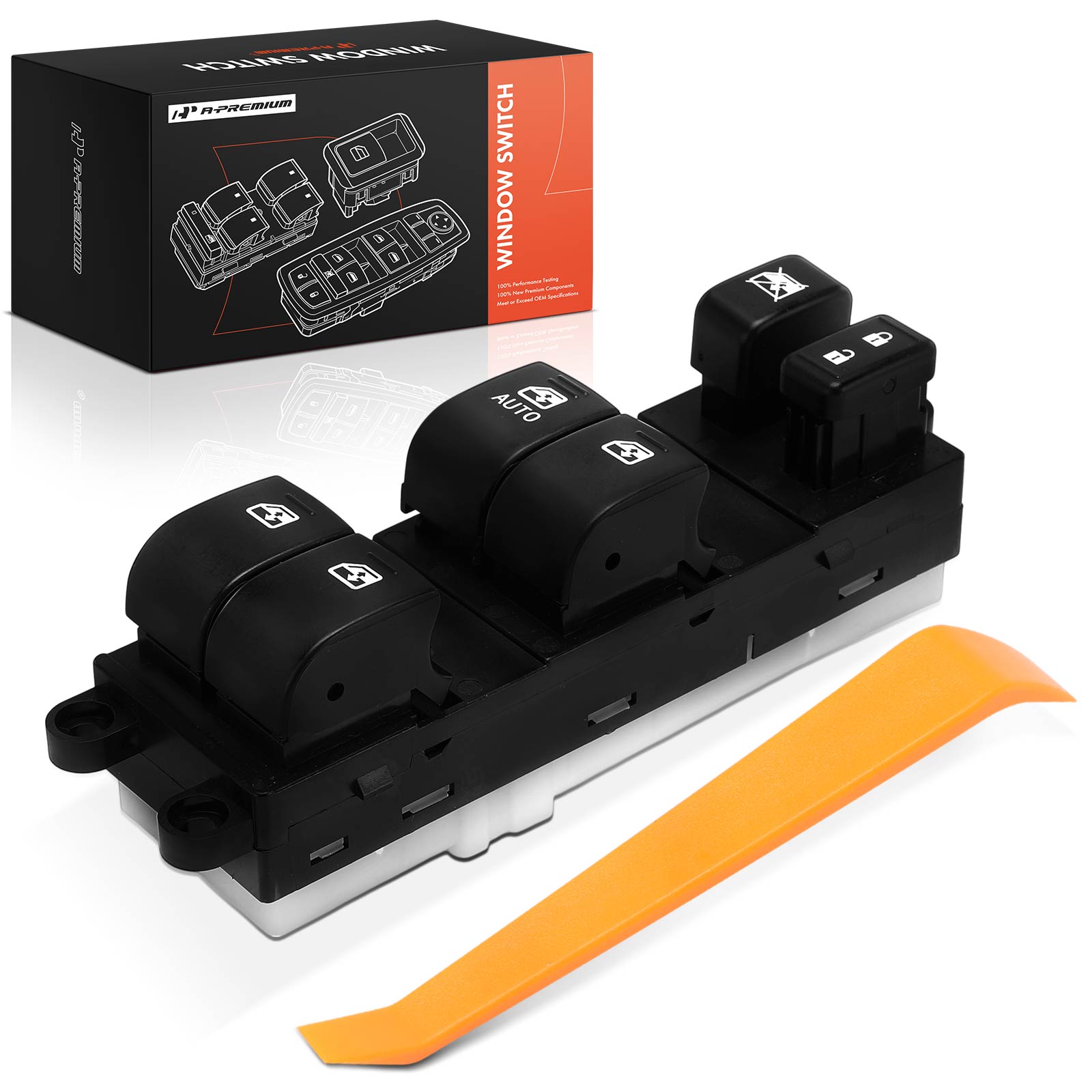 APWS1173 Front Driver Black Power Window Switch