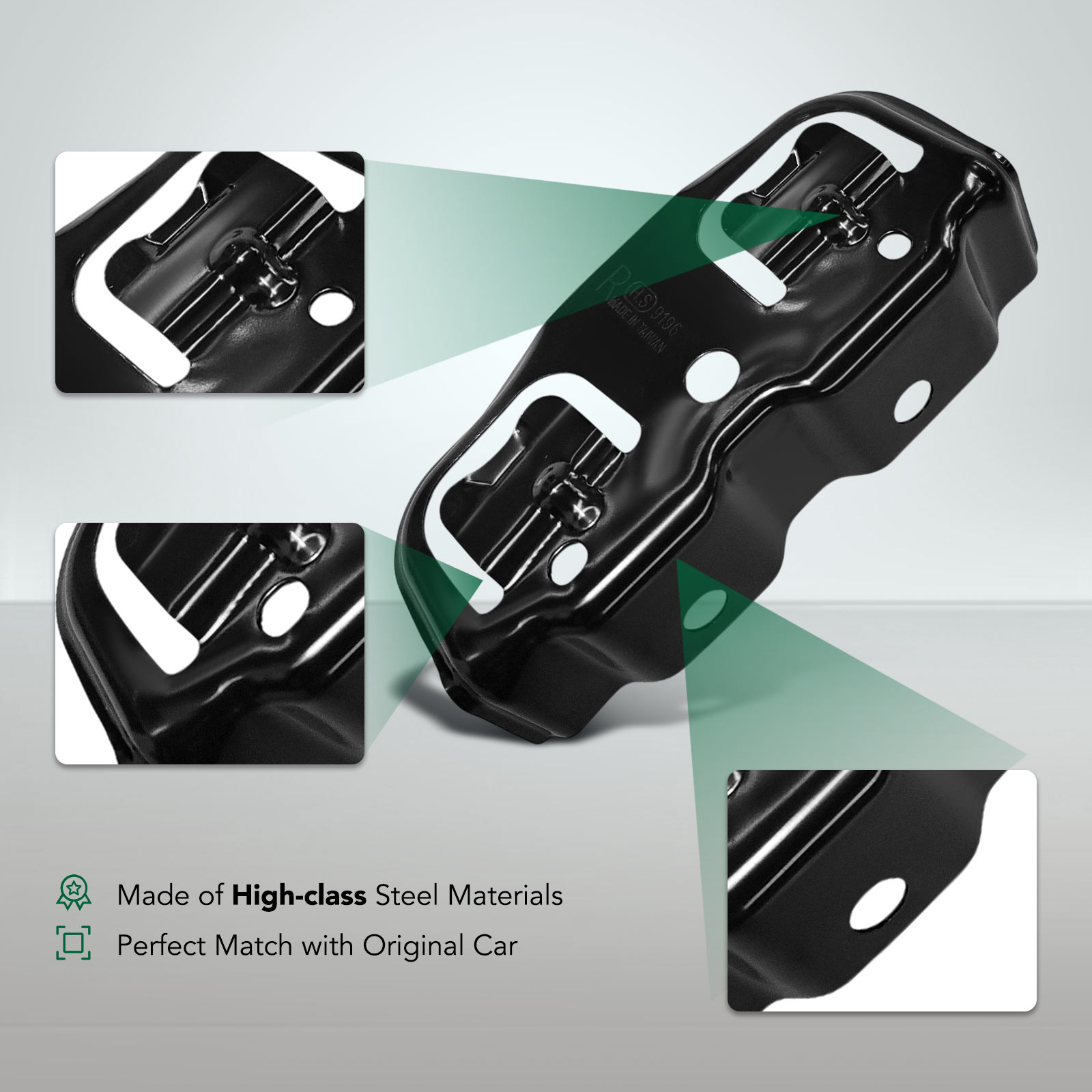 YHTBBT10821 Rear Passenger Steel Bumper Bracket - Image 4