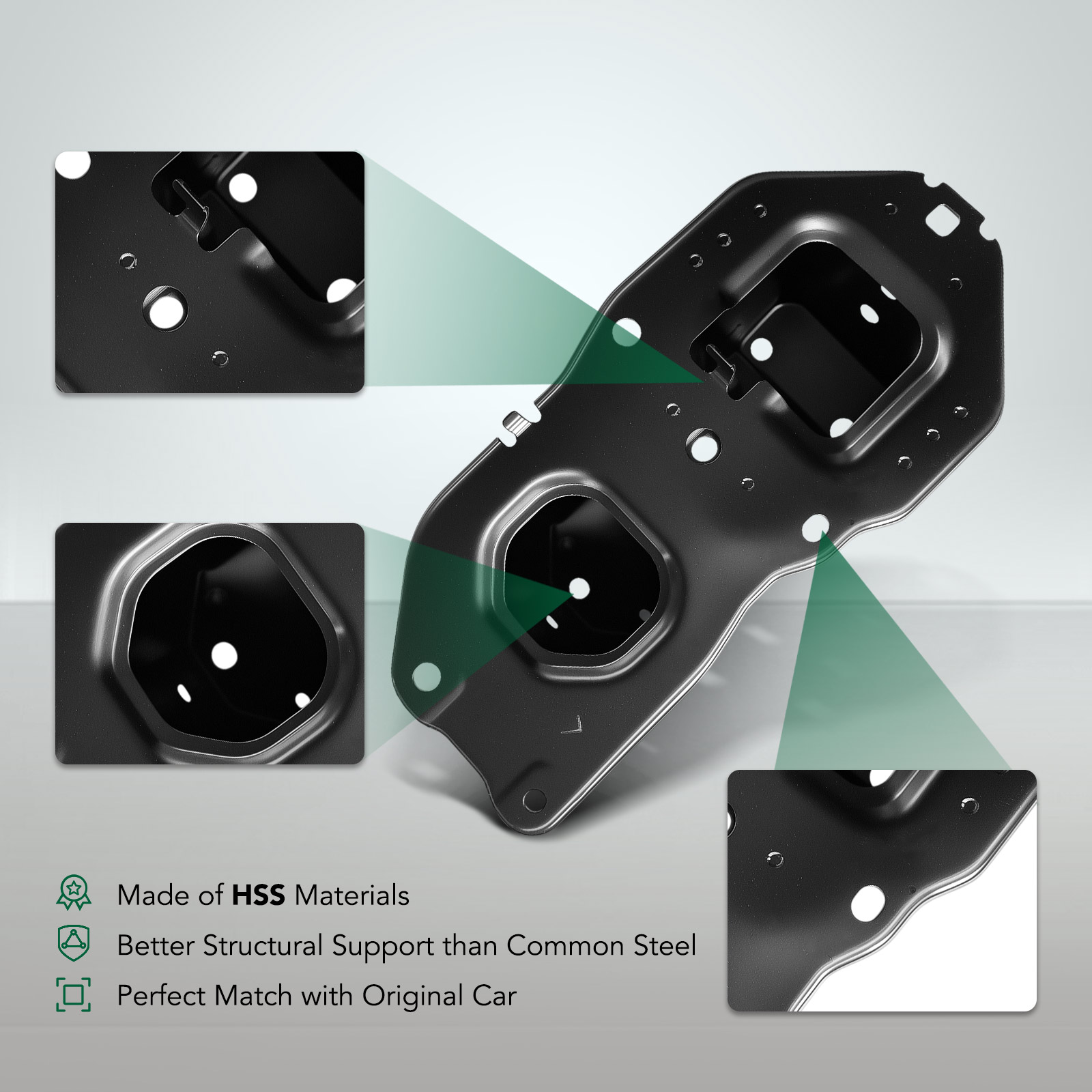YHTBBT11555 Front Driver High Strength Steel Bumper Bracket - Image 4