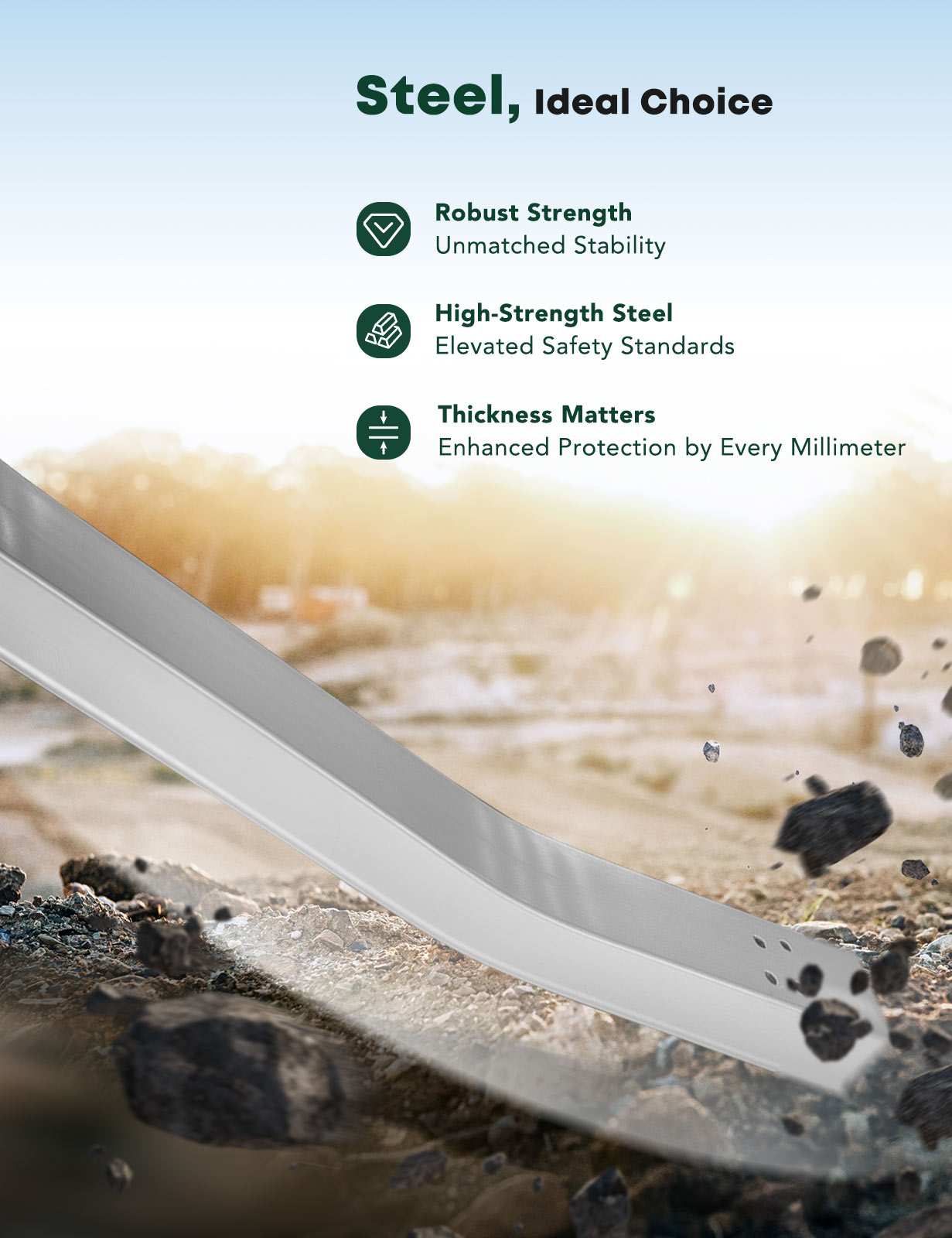 YHTBRC10367 Front Bumper Reinforcement Impact Bar - Image 4