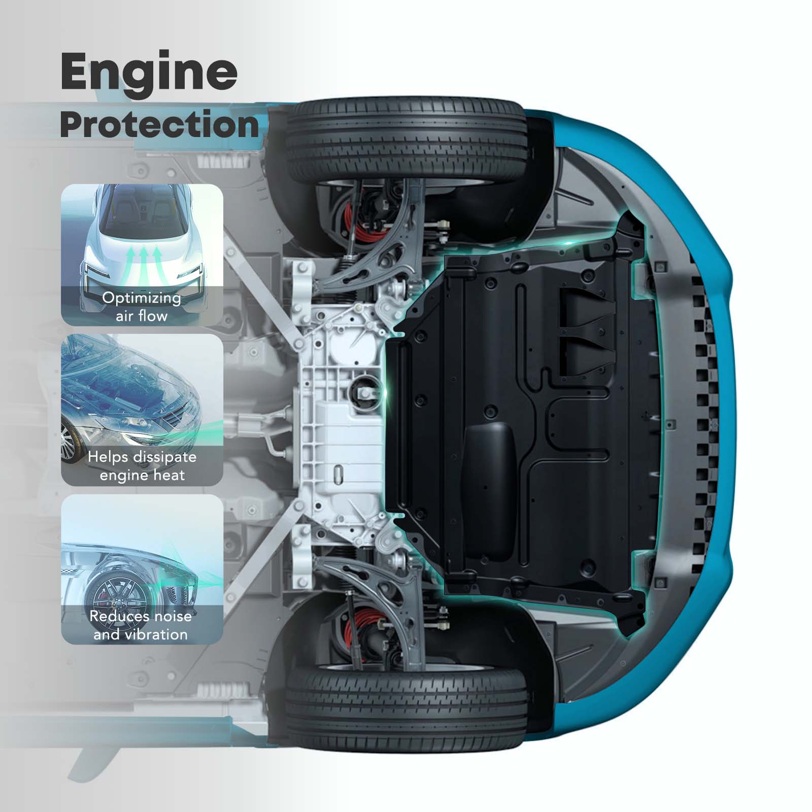 YHTSKP0083 Front Engine Splash Shield Under Cover - Image 4