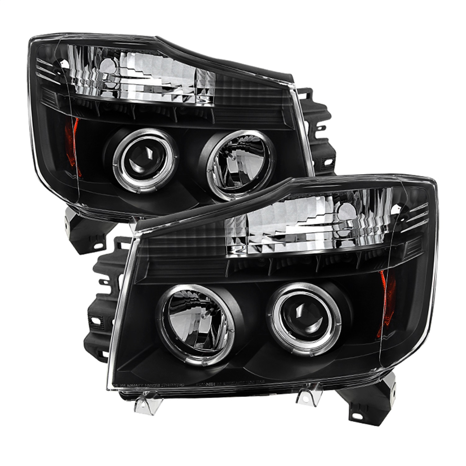 5011572 Driver and Passenger Side Halogen Headlight, With bulb(s), Clear Lens, Black Interior, Signature Series