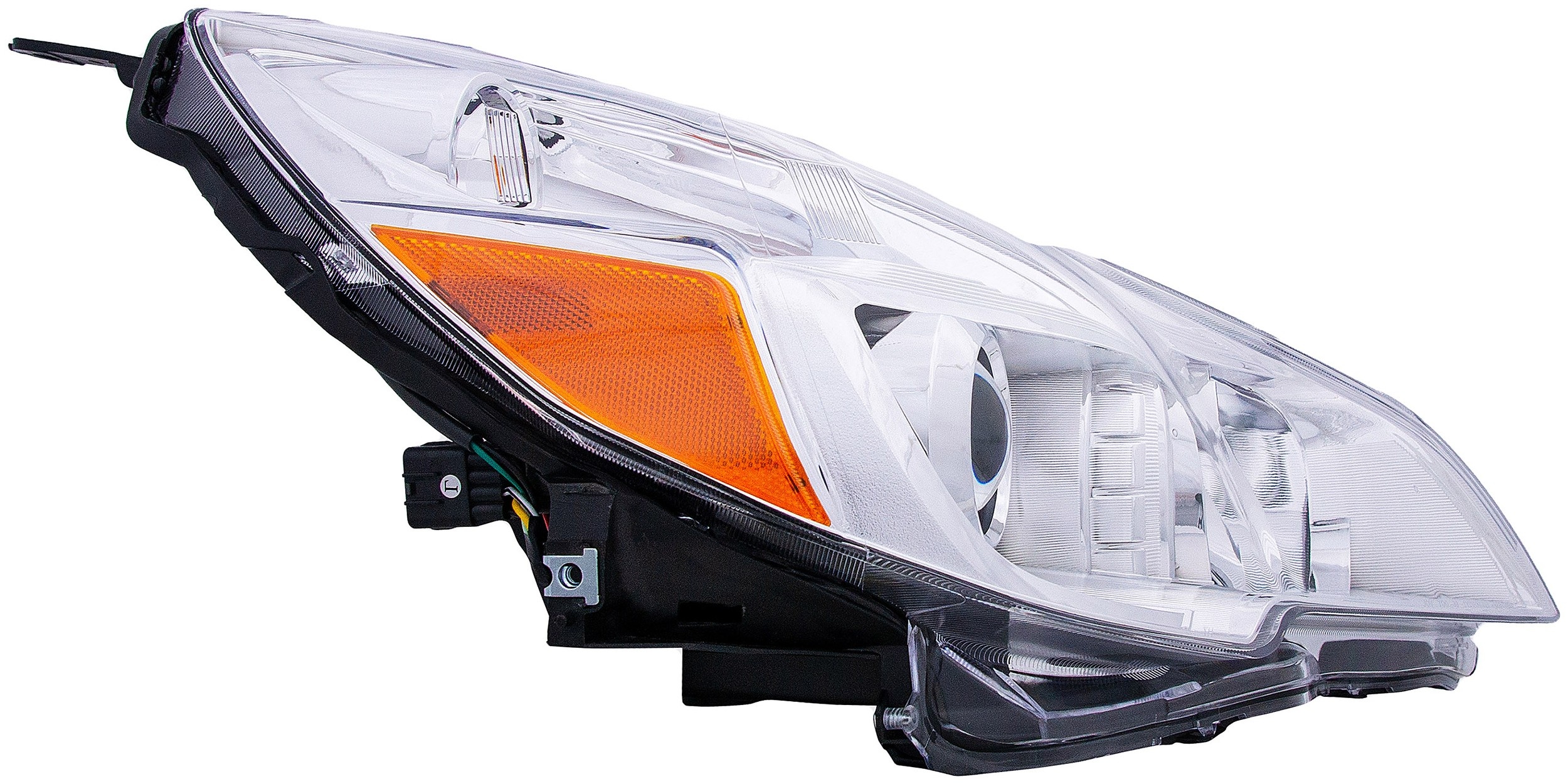 1570033 Passenger Side Halogen Headlight, With bulb(s), Clear Lens, Chrome Interior - Image 2