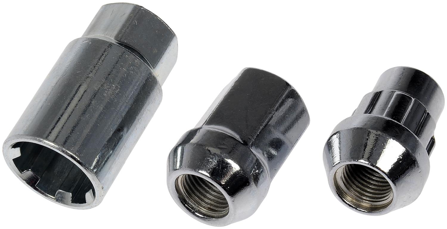 713-475 AutoGrade Series Lug Nut - Chrome, Carbon Steel, Acorn, M12-1.25 Direct Fit, Set of 16