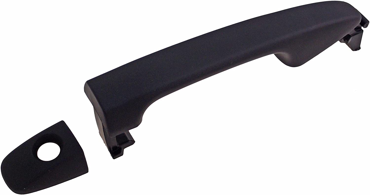 81156 Front, Driver Side Textured Black Exterior Door Handle, Without Key Hole, Help Series - Image 2