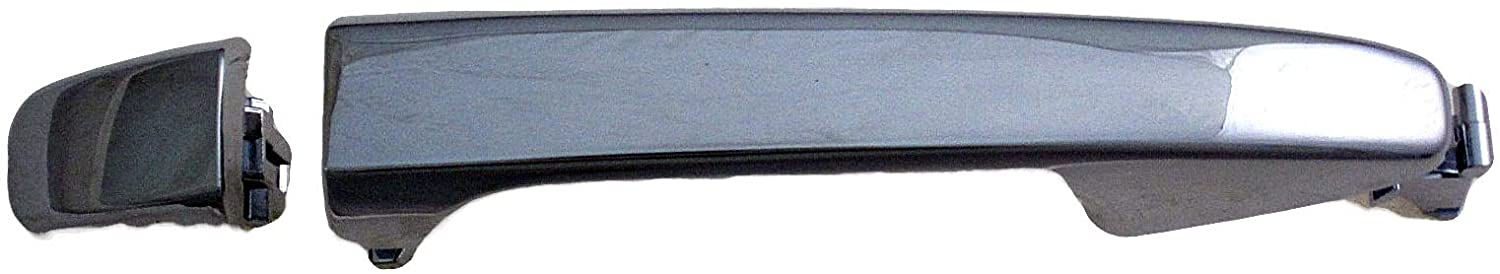 81167 Front, Passenger Side Smooth Black Exterior Door Handle, Without Key Hole, Help Series