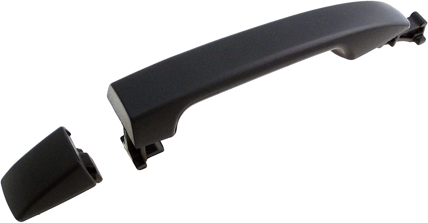 82667 Front, Passenger Side Textured Black Exterior Door Handle, Without Key Hole, Help Series - Image 2