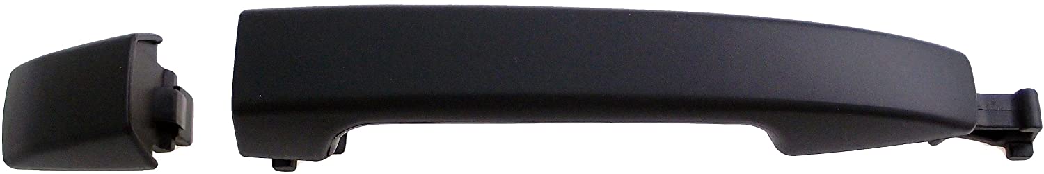 82668 Rear, Driver or Passenger Side Textured Black Exterior Door Handle, Without Key Hole, Help Series