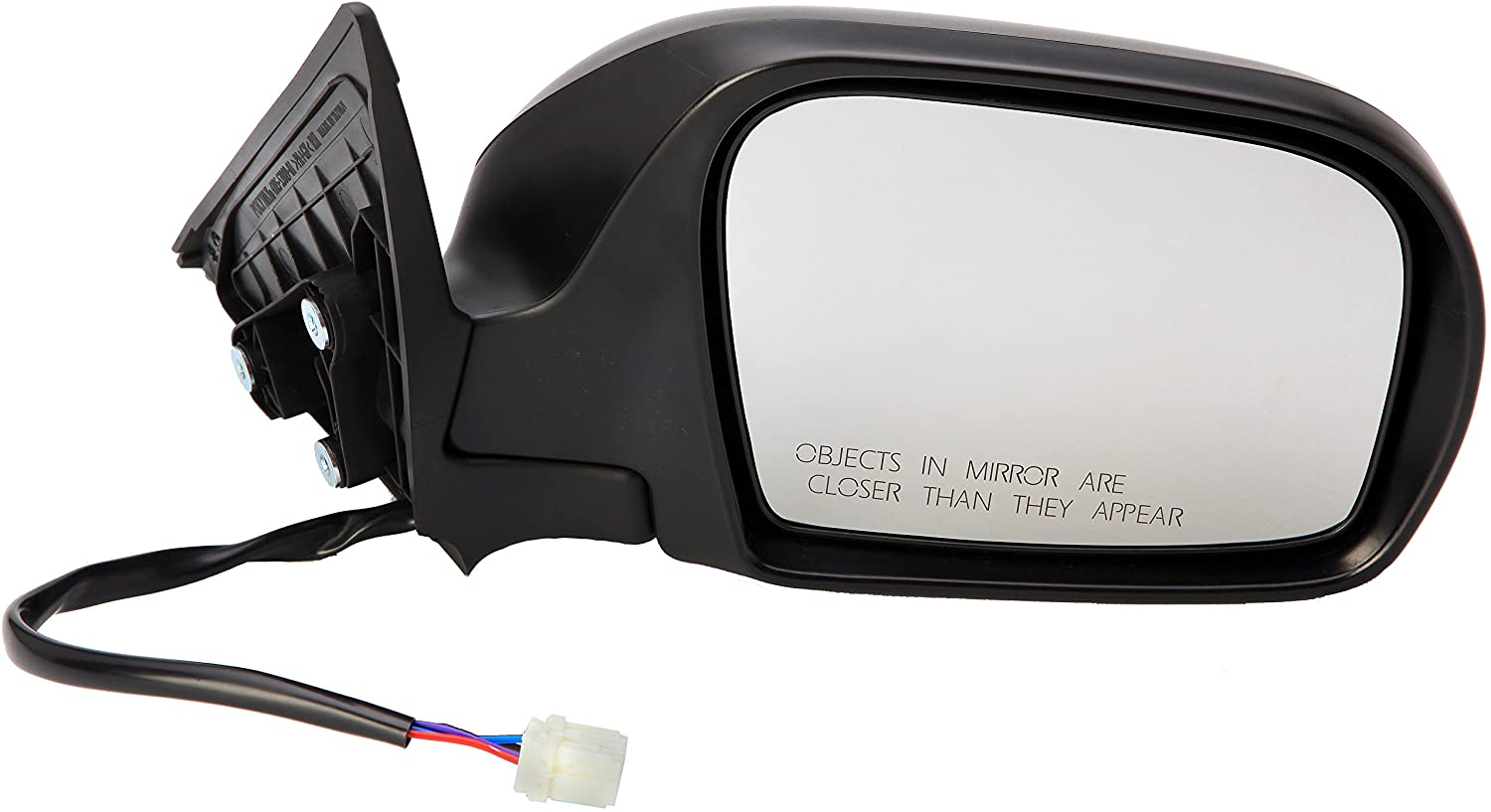 955-804 Passenger Side Mirror, Power Adjust, Heated, Power Folding, Gray, No Signal Light, No Memory, No Auto-Dim