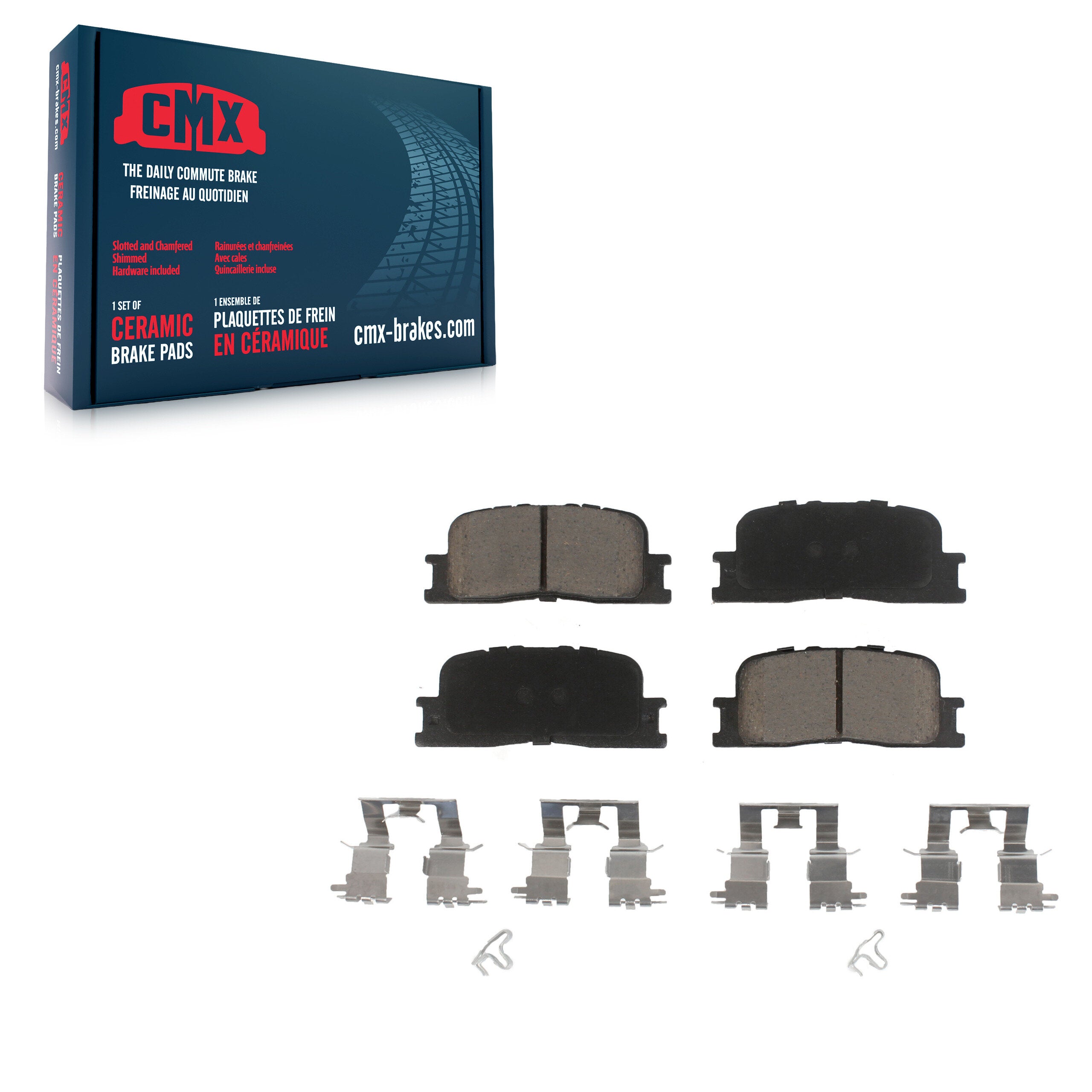 Rear Ceramic Disc Brake Pads CMX-D885 For Toyota Camry Highlander Lexus ES330 ES300